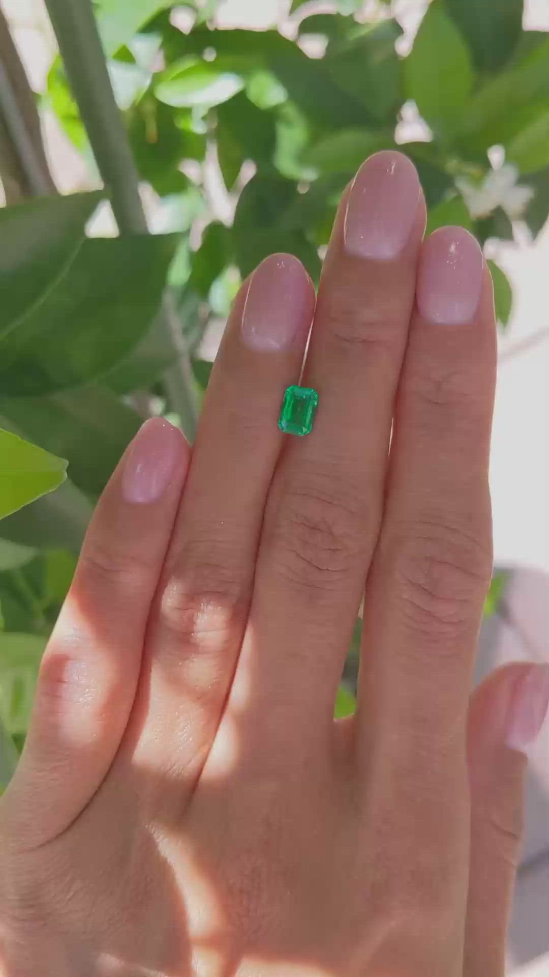 0.74 Ct. Emerald from Afghanistan Size Video