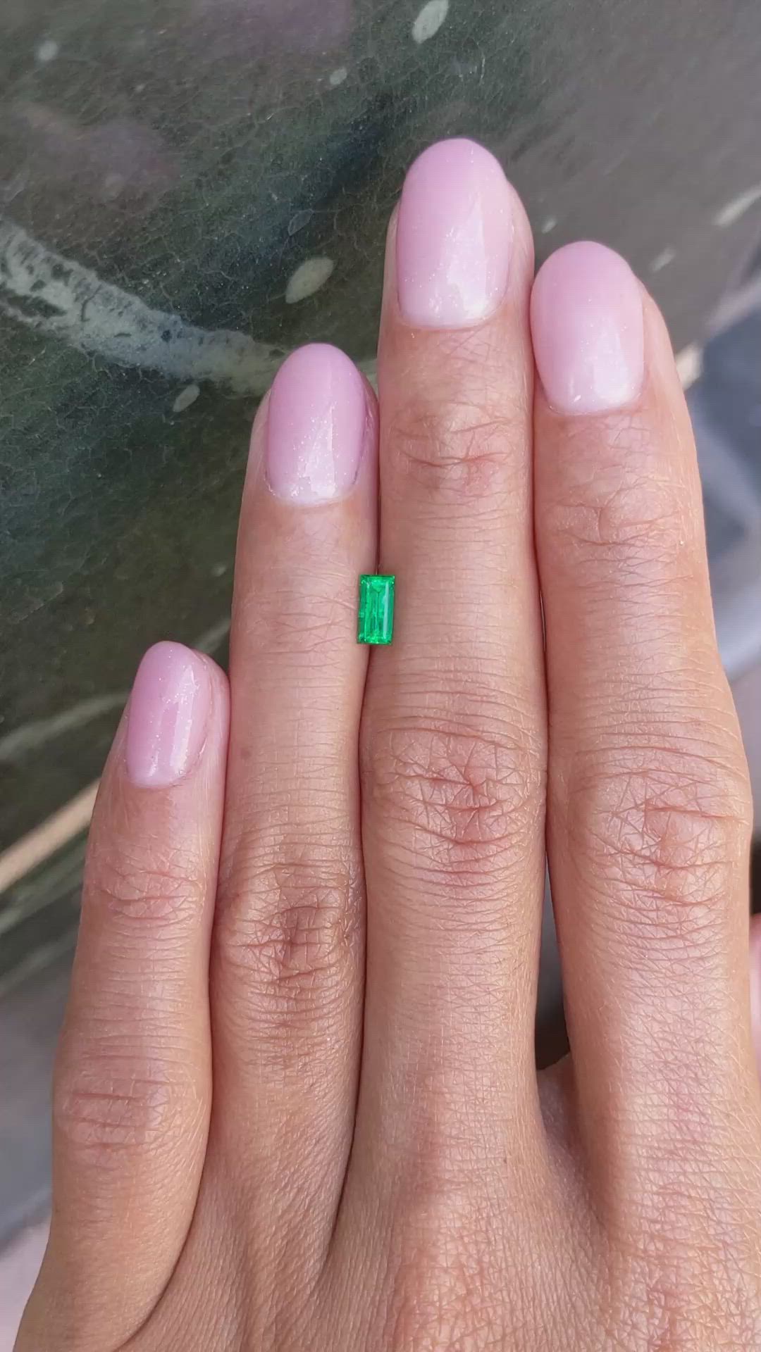 0.35 Ct. Emerald from Afghanistan Size Video