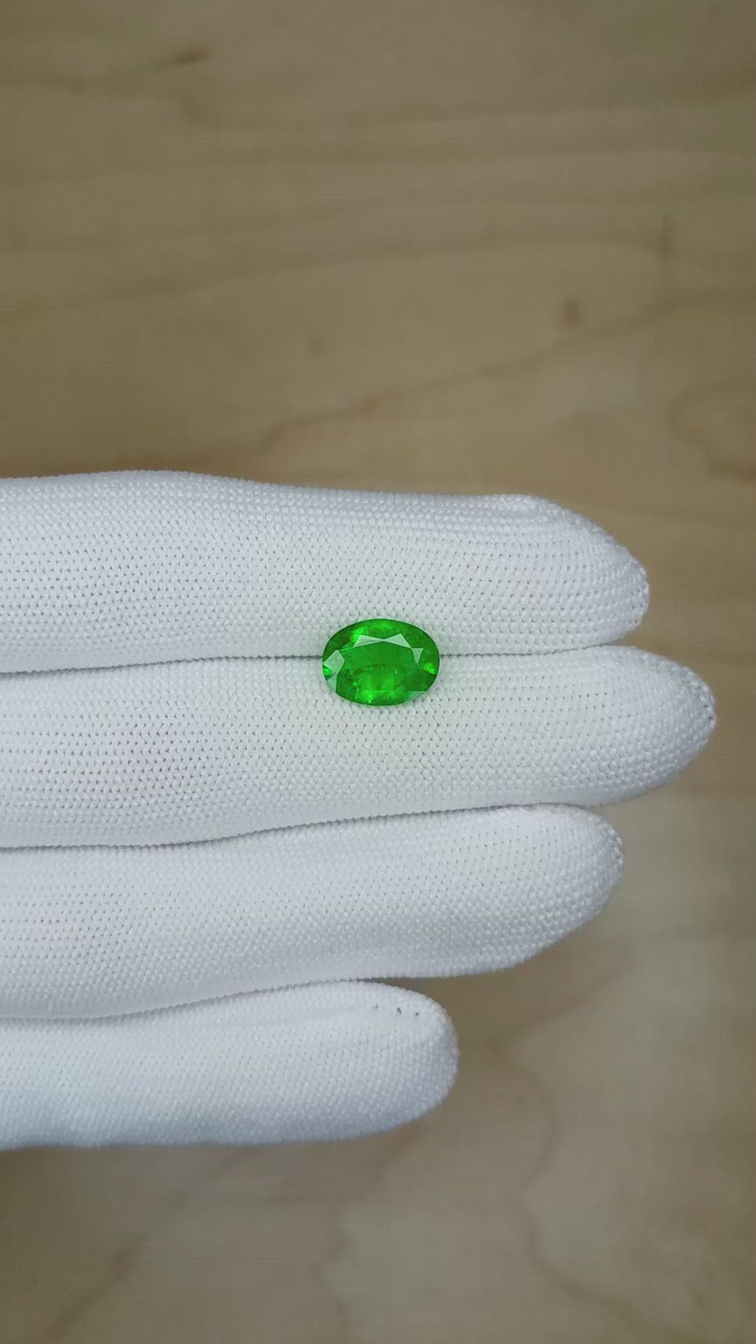 2.03 Ct. Emerald from Zambia Size Video