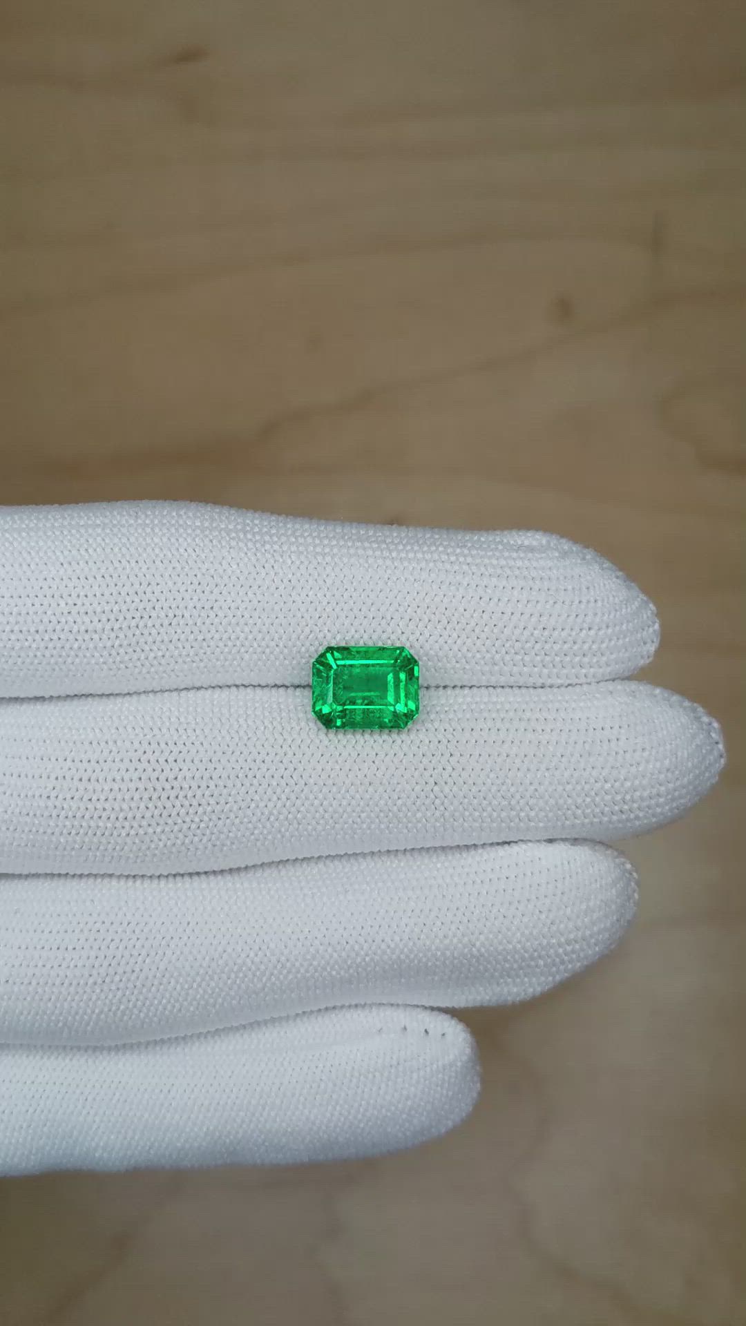 3.22 Ct. Emerald from Zambia Size Video