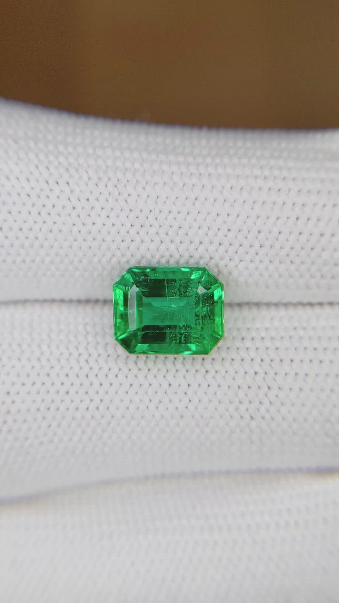 3.09 Ct. Emerald from Zambia Size Video