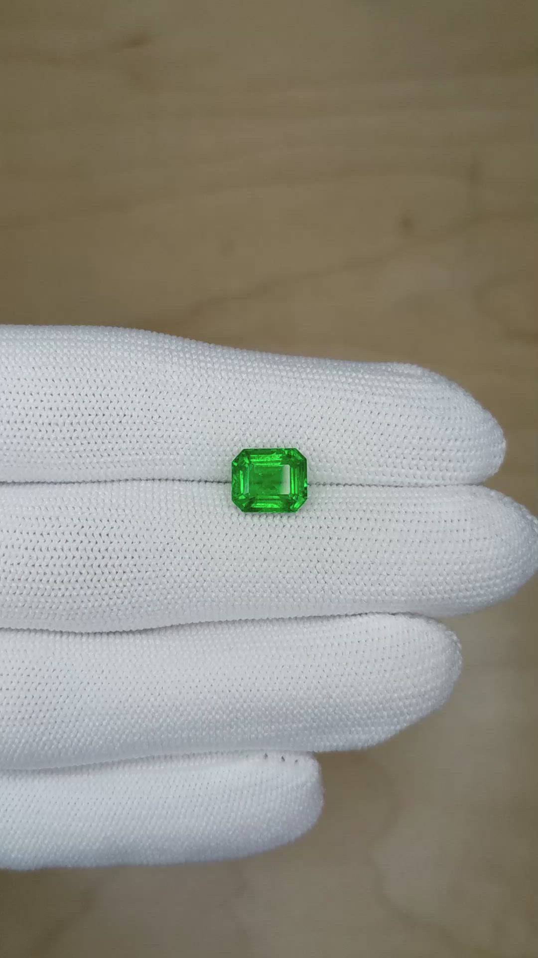 2.31 Ct. Emerald from Zambia Size Video
