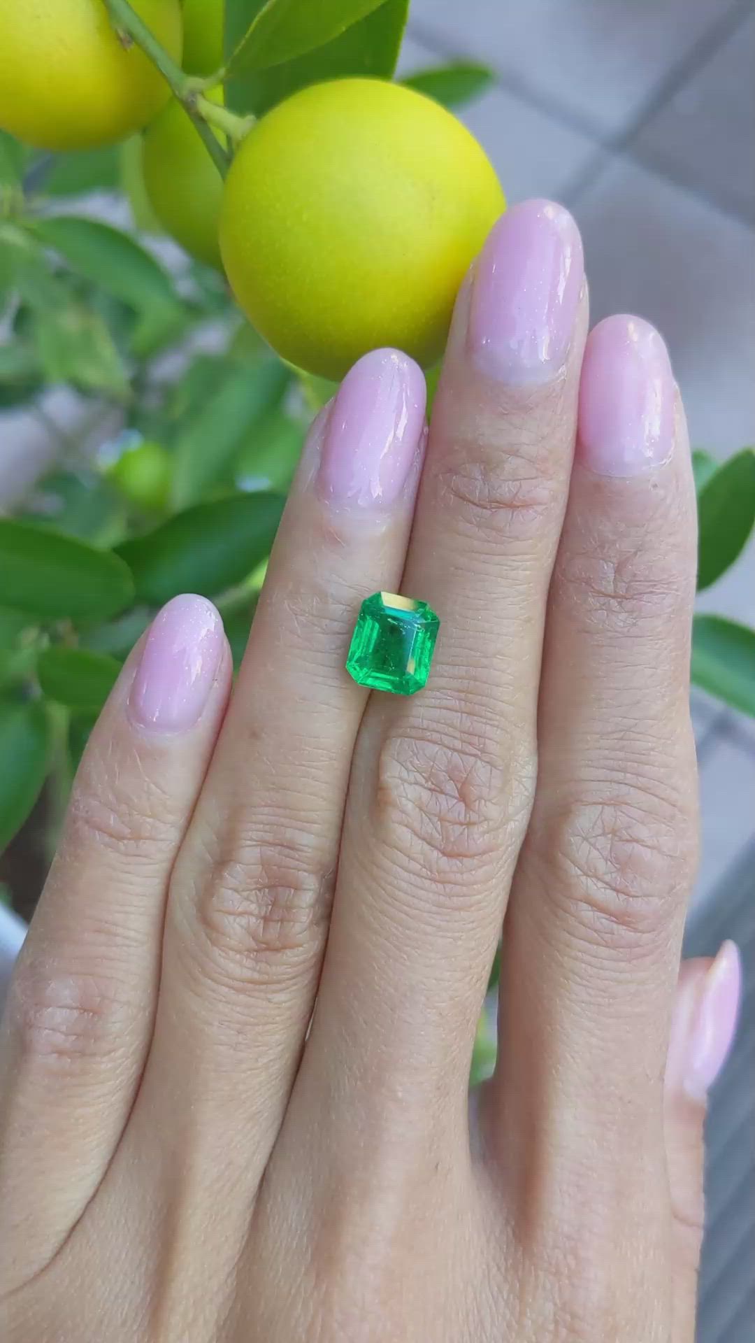 2.31 Ct. Emerald from Zambia Size Video