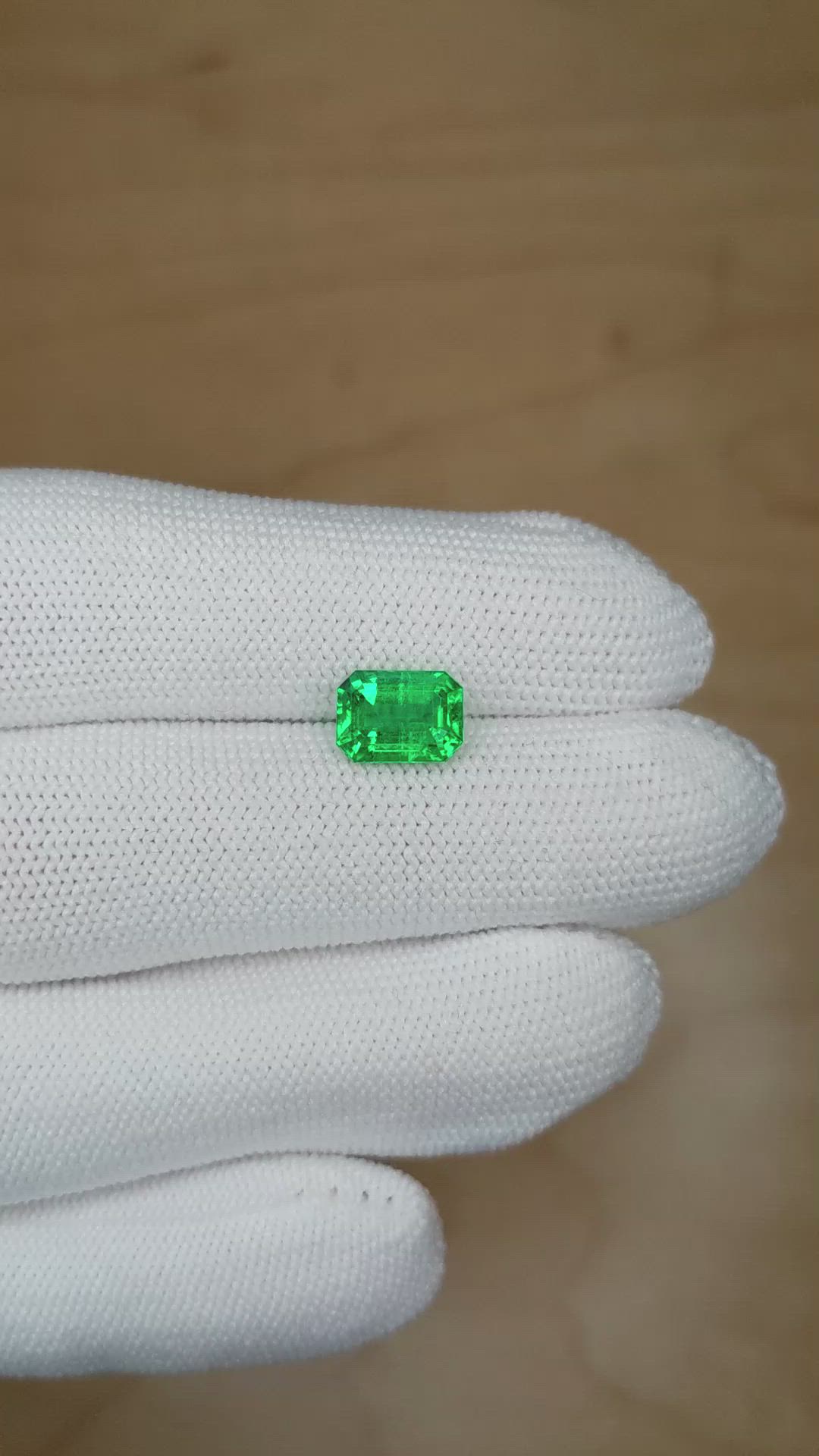 2.06 Ct. Emerald from Zambia Size Video