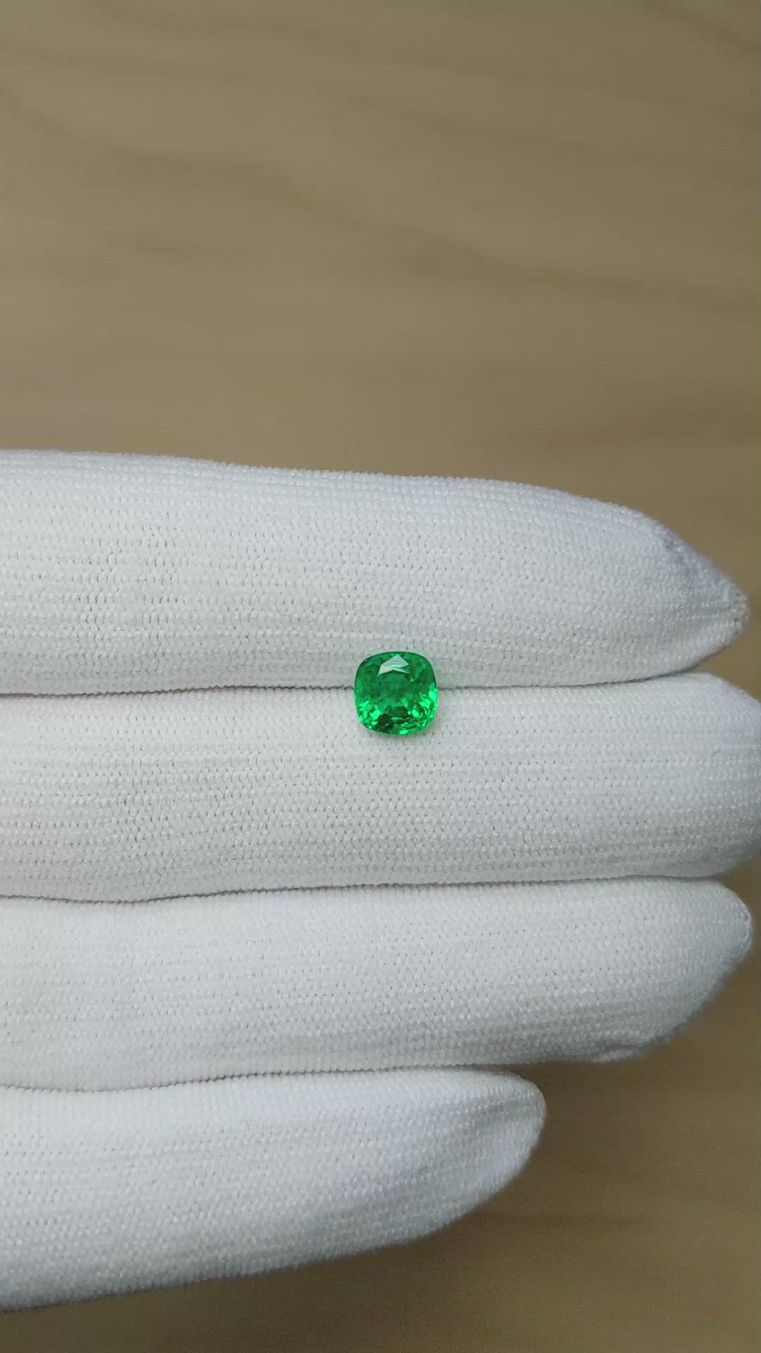 1.46 Ct. Emerald from Zambia Size Video
