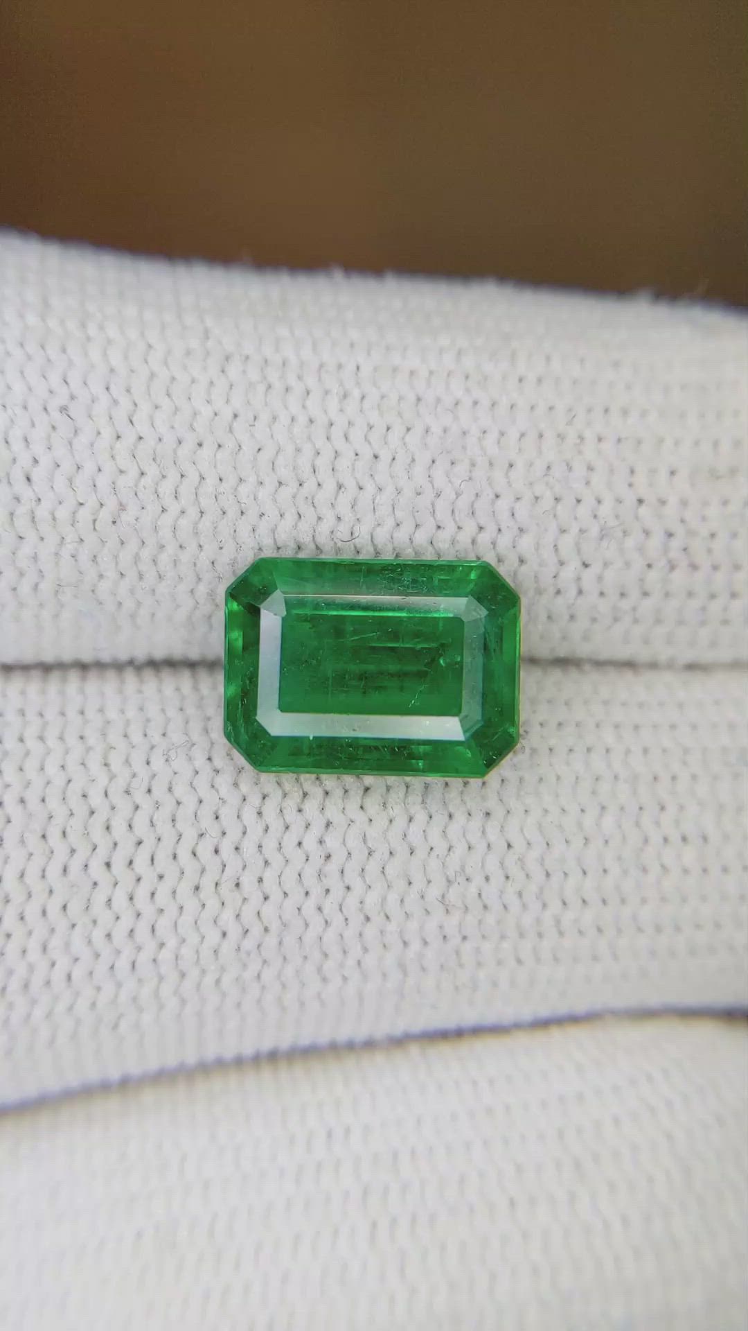 3.15 Ct. Emerald from Zambia Size Video