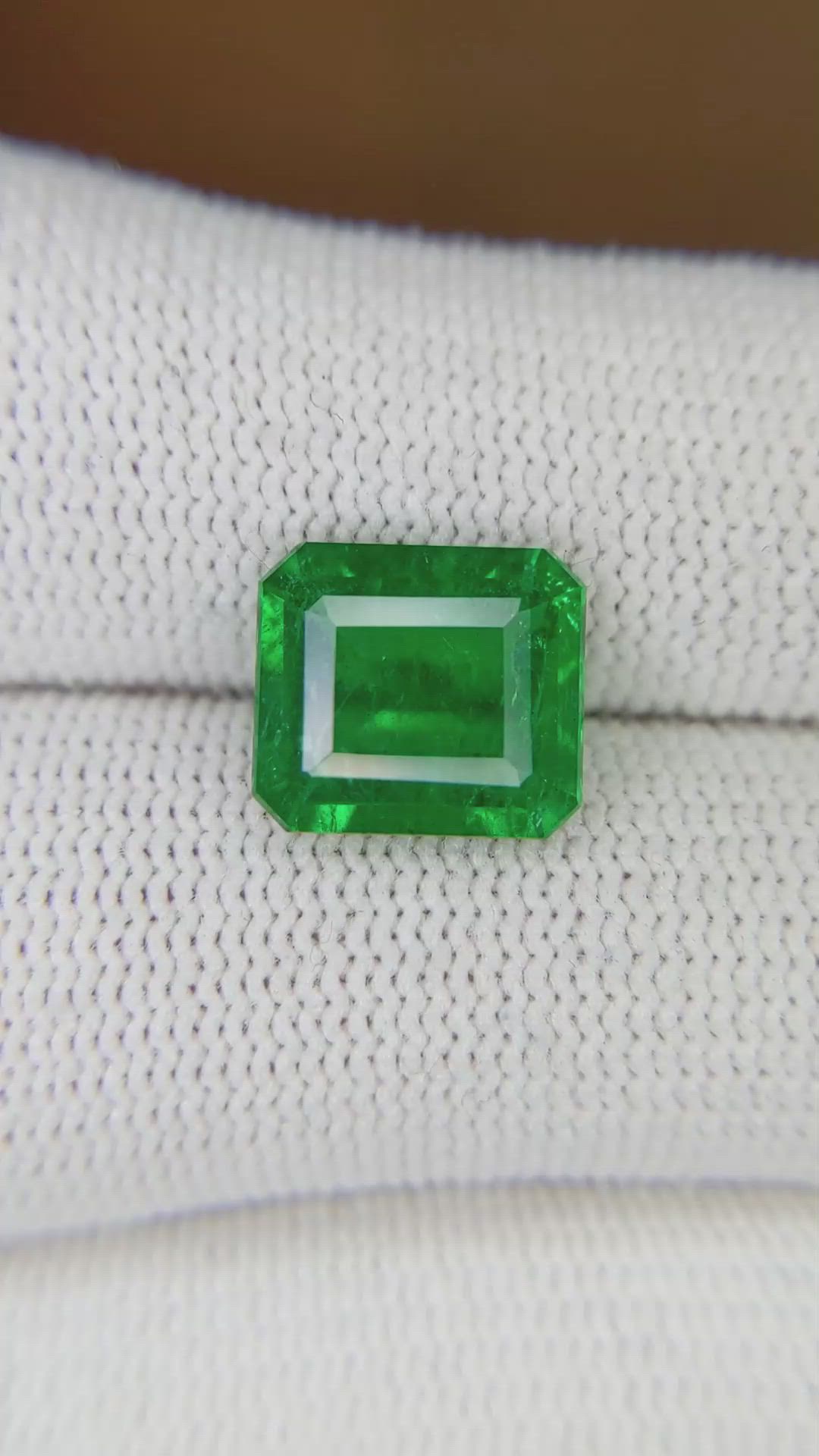 3.44 Ct. Emerald from Zambia Size Video