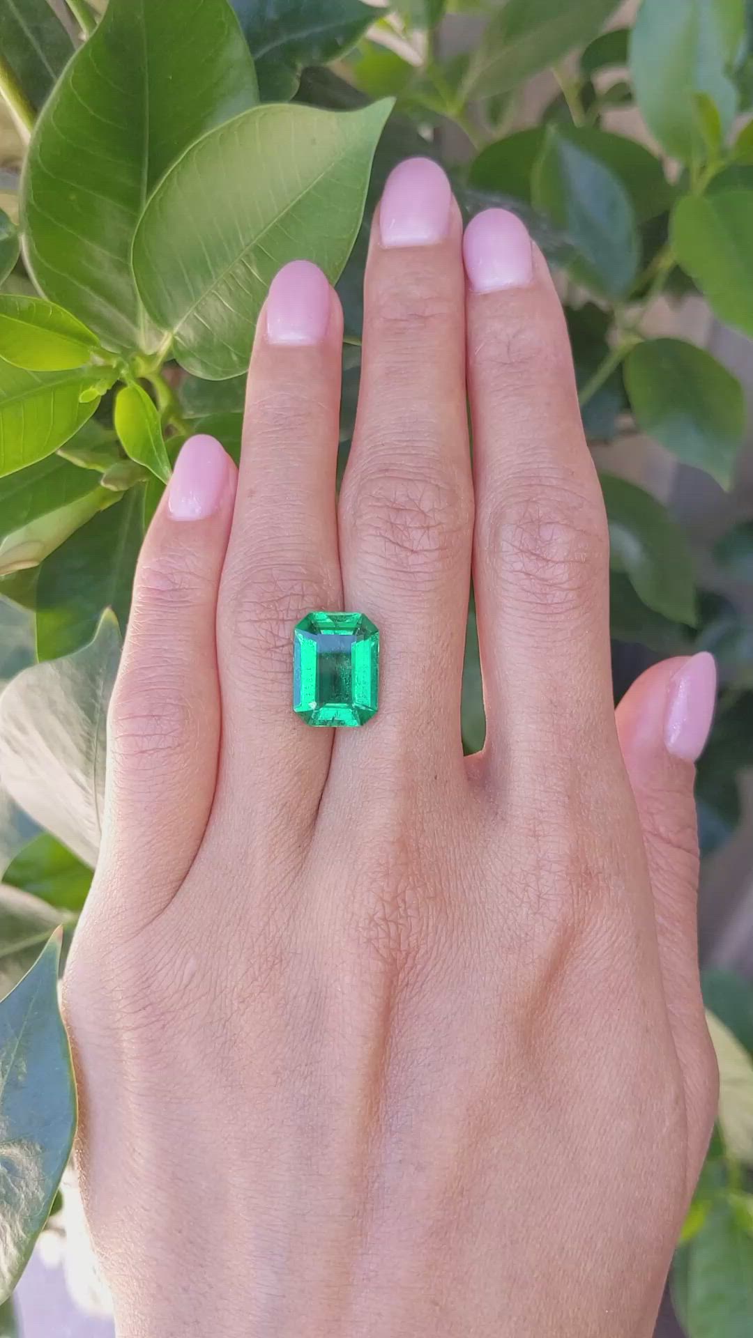 6.29 Ct. Emerald from Colombia Size Video