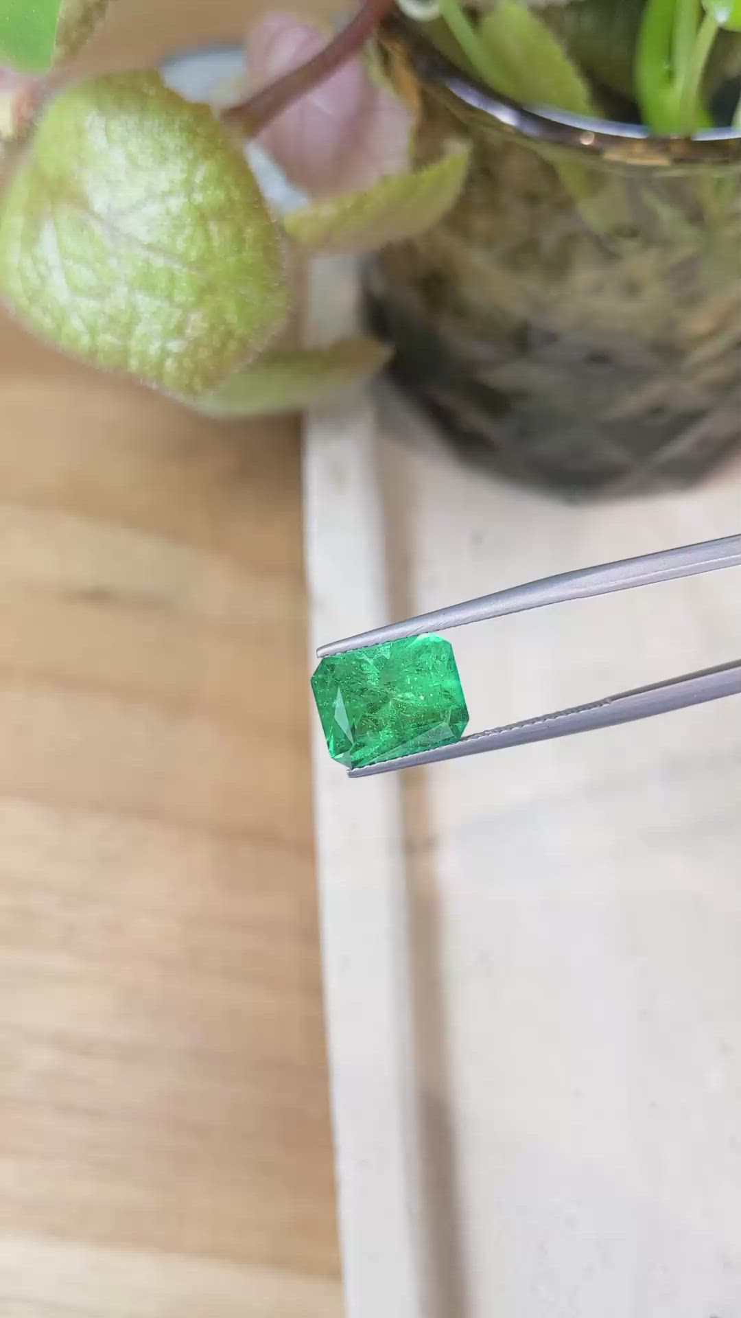 3.92 Ct. Emerald from Zambia Size Video