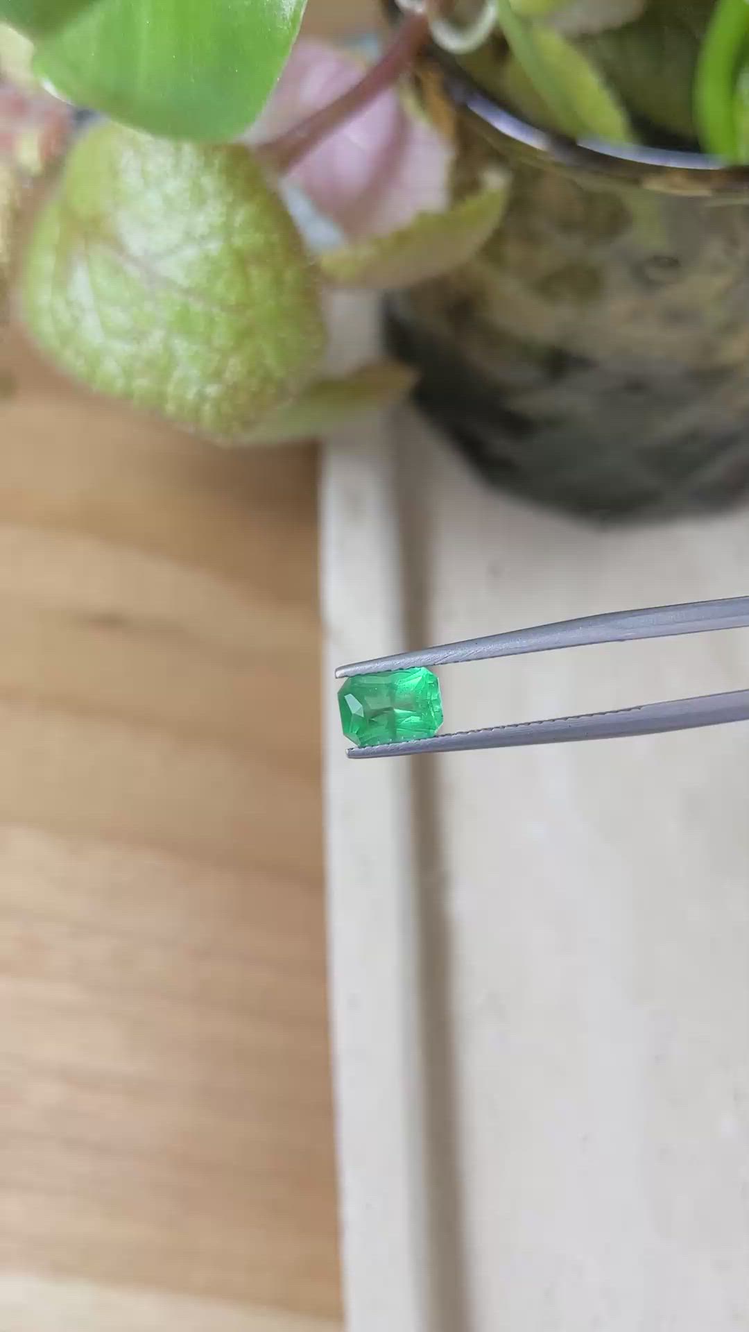1.01 Ct. Emerald from Zambia Size Video