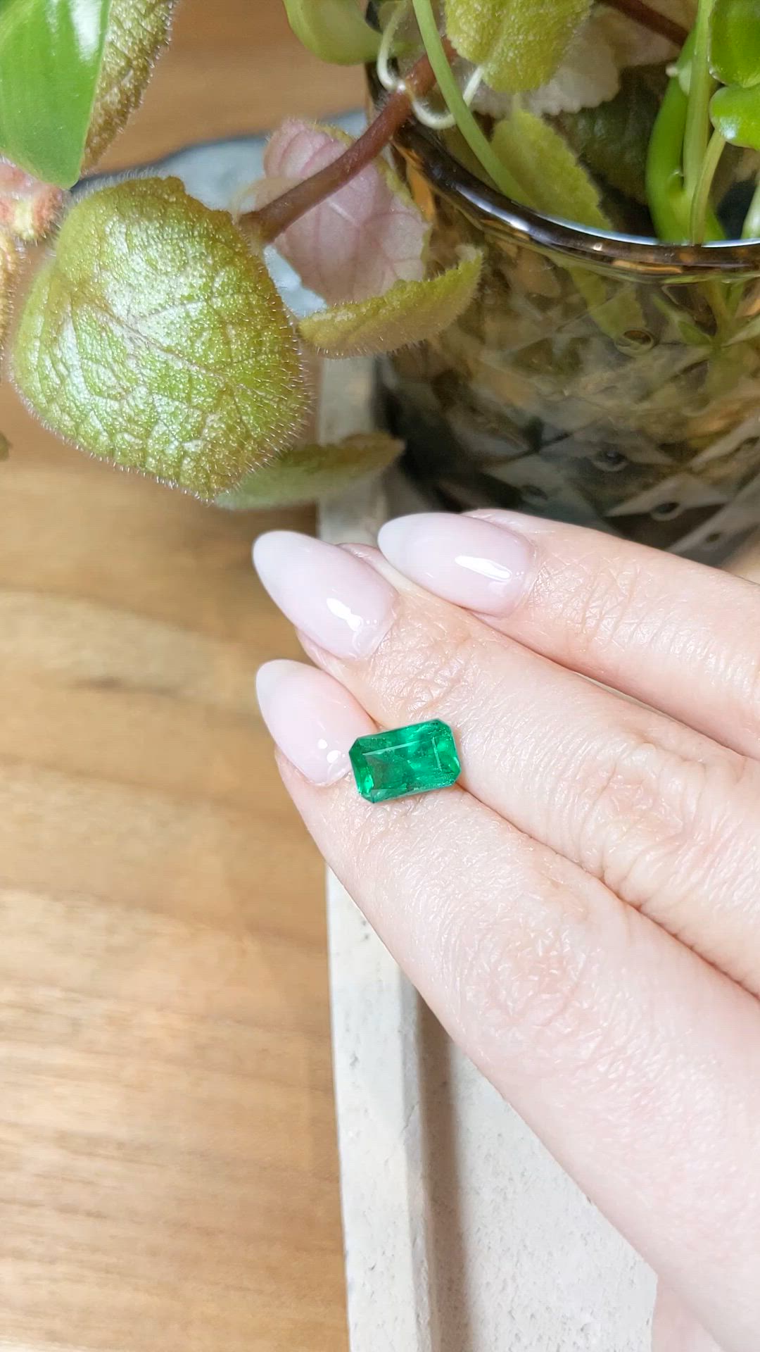 2.38 Ct. Emerald from Zambia Size Video