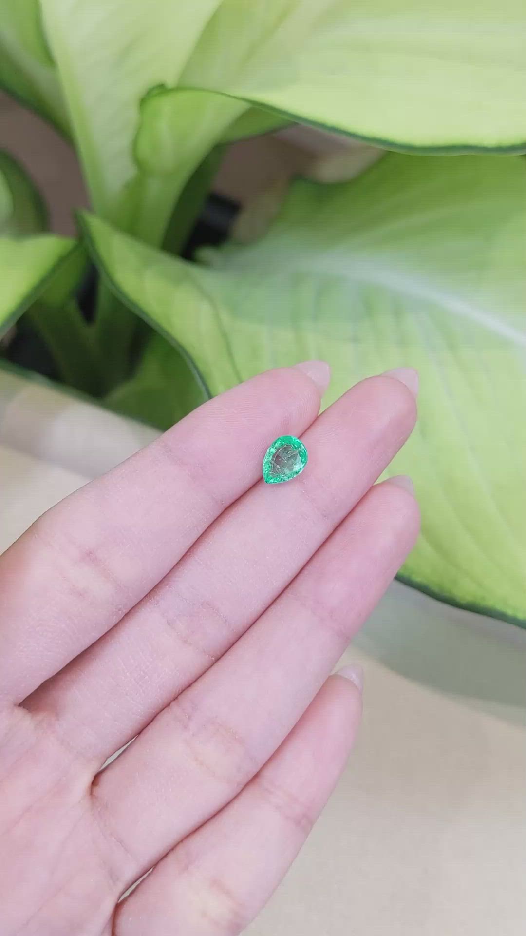 1.12 Ct. Emerald from Colombia Size Video