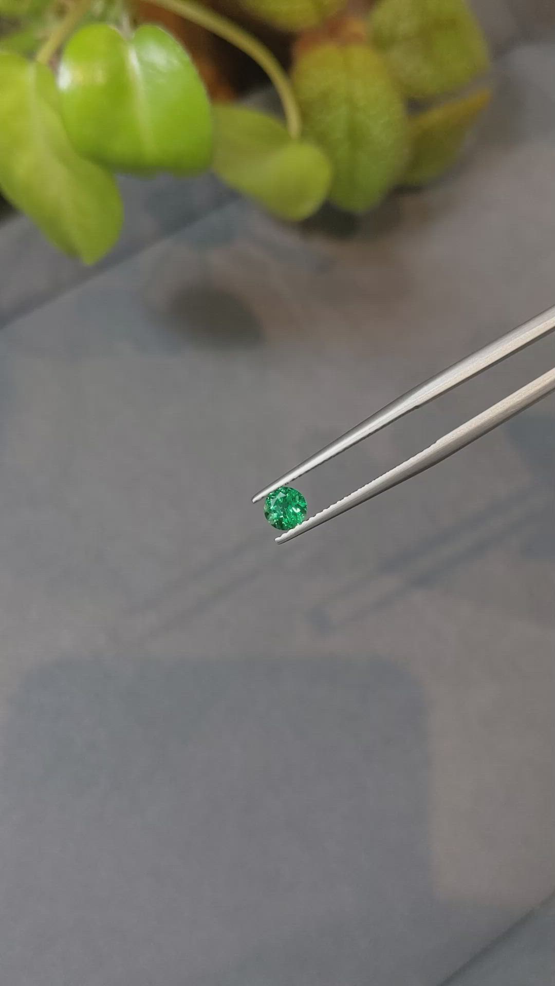0.38 Ct. Emerald from Zambia Size Video