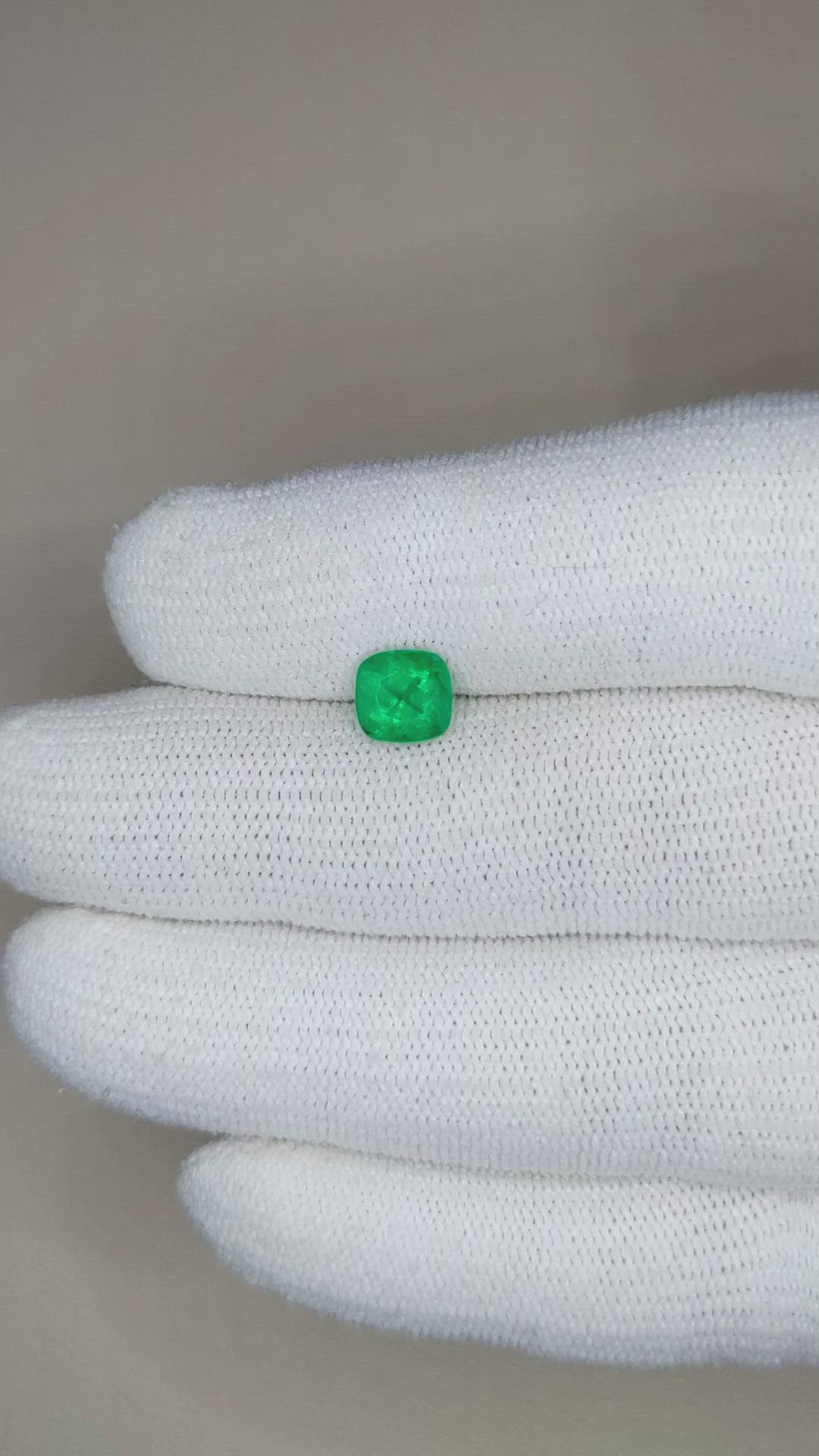 1.21 Ct. Emerald from Zambia Size Video