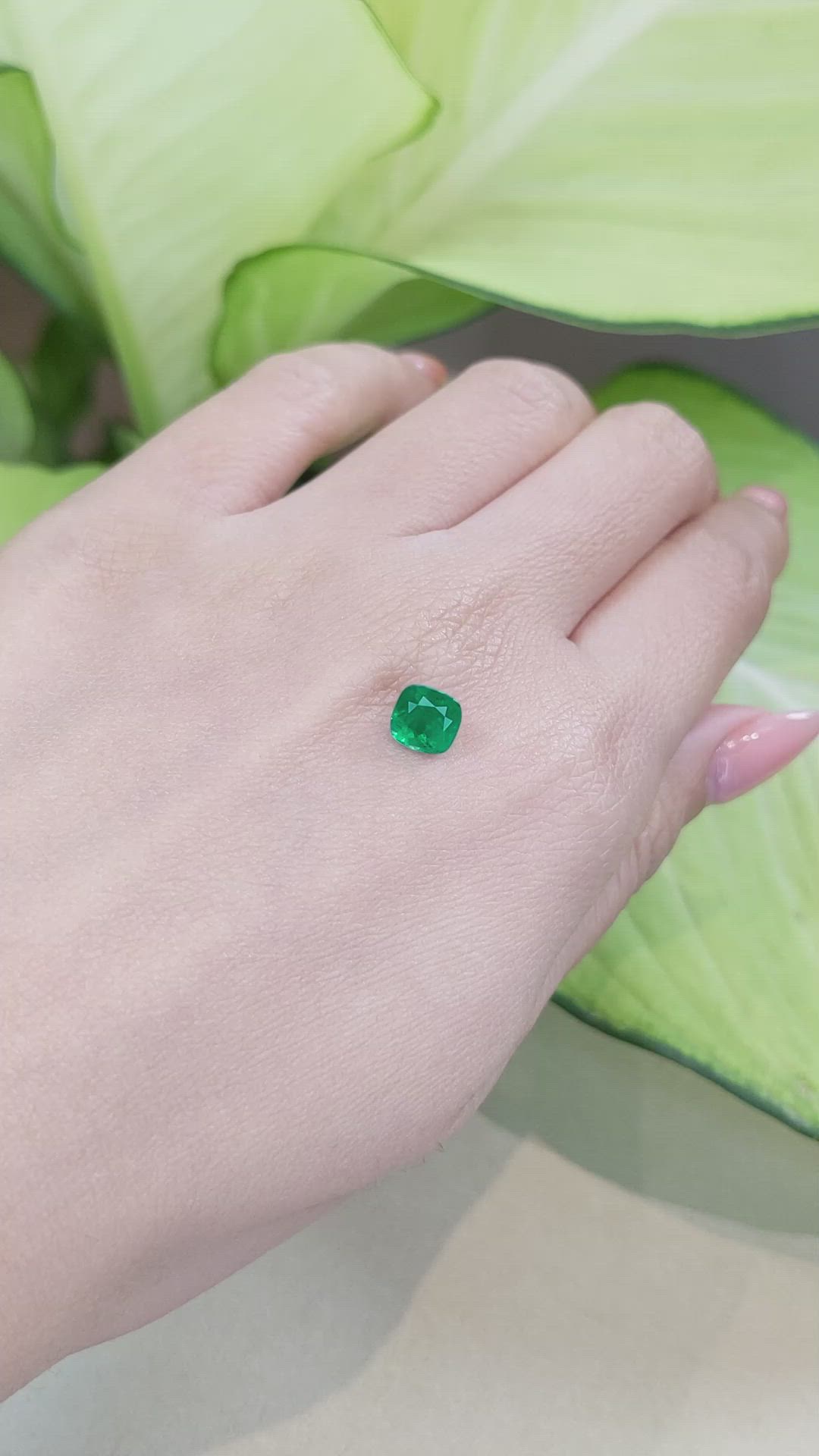 1.21 Ct. Emerald from Zambia Size Video