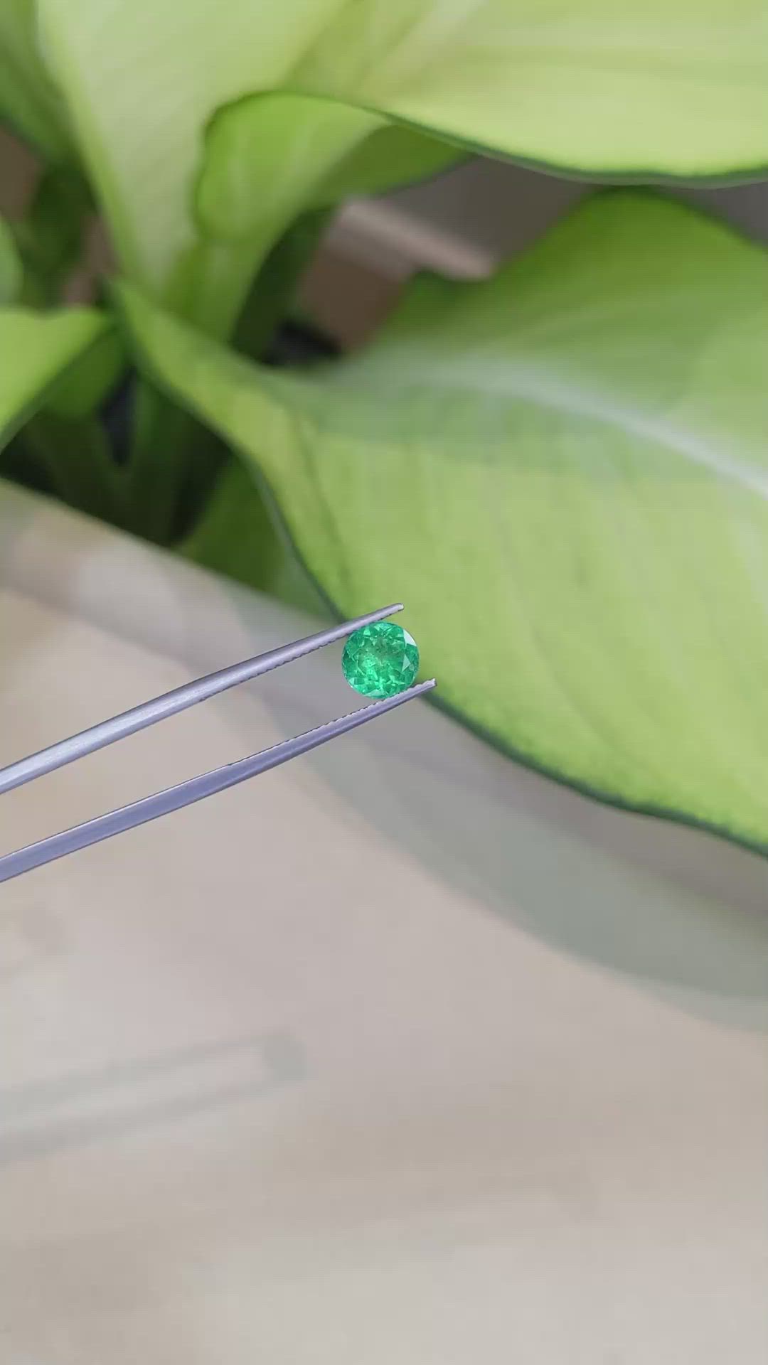 1.23 Ct. Emerald from Zambia Size Video