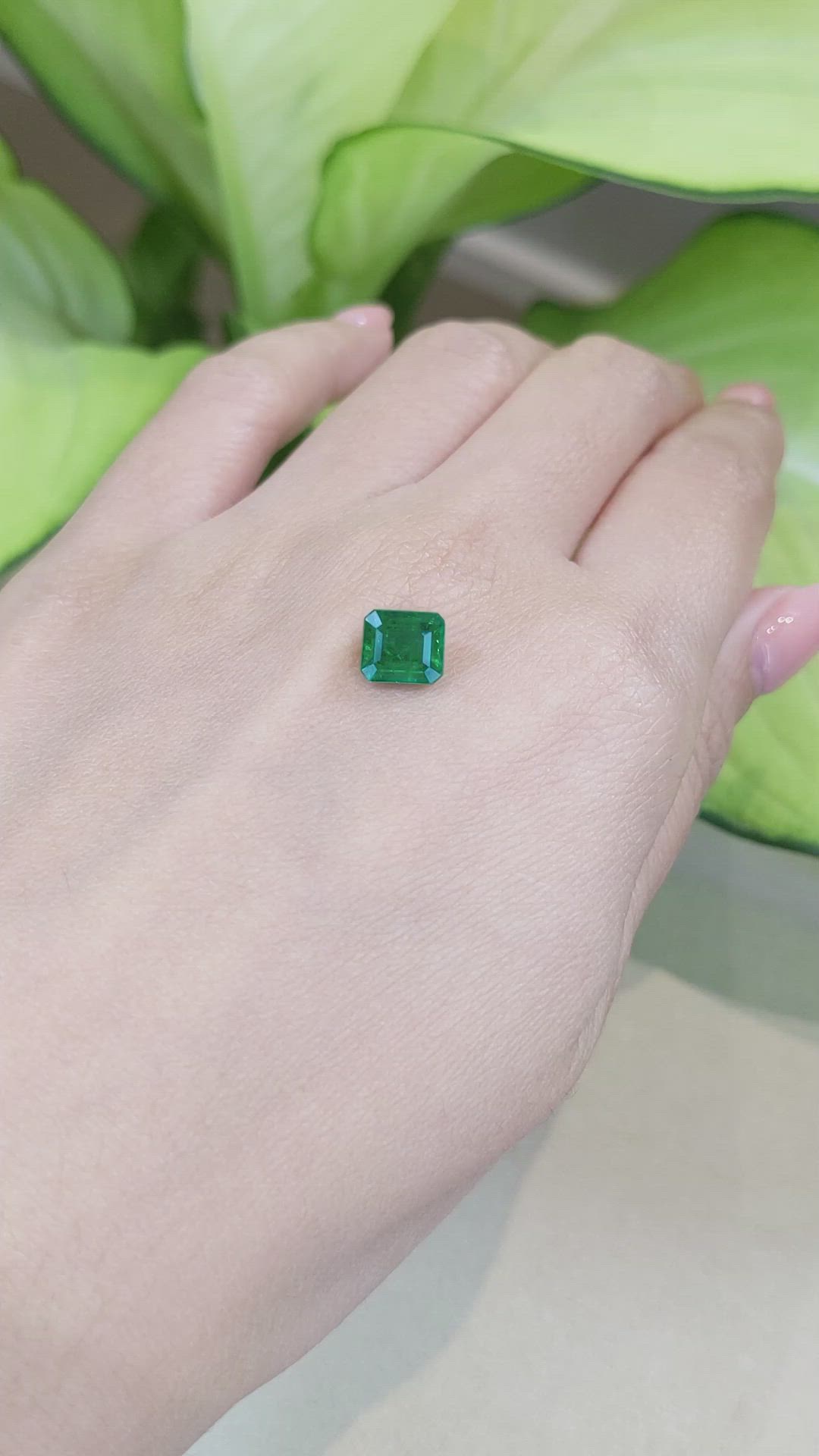 1.82 Ct. Emerald from Zambia Size Video