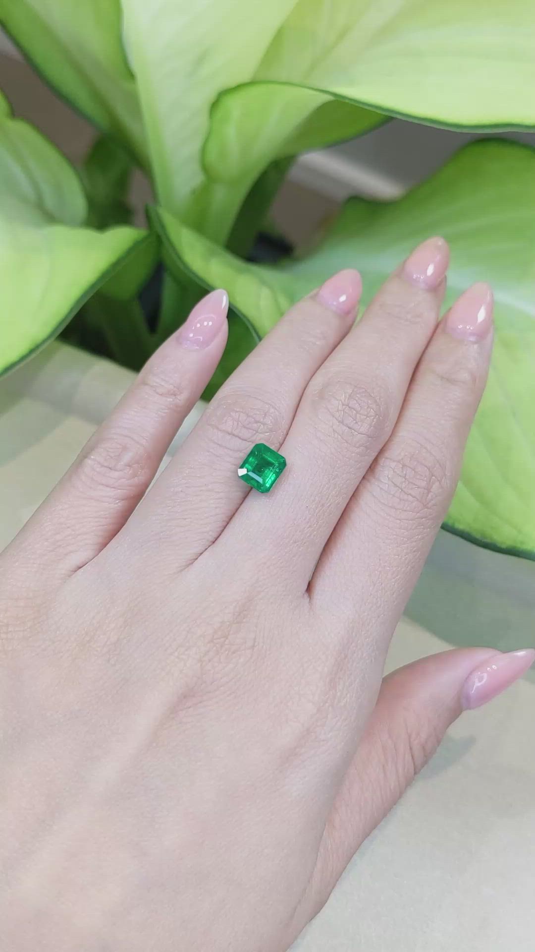 1.82 Ct. Emerald from Zambia Size Video