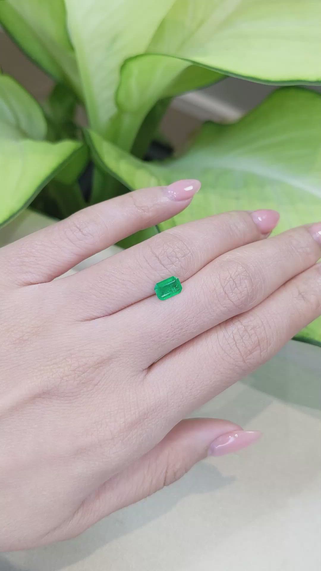 0.69 Ct. Emerald from Afghanistan Size Video