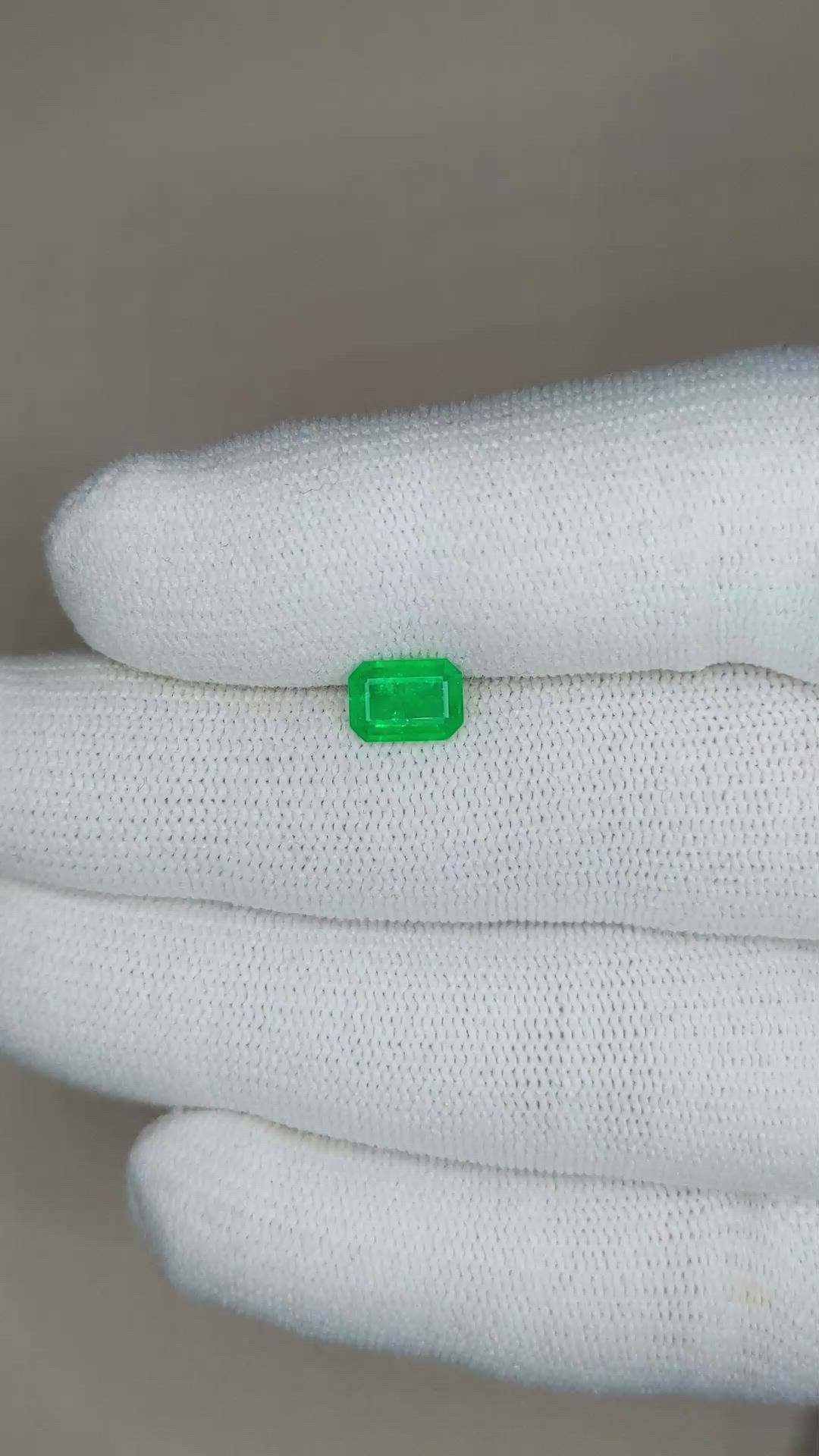 0.69 Ct. Emerald from Afghanistan Size Video