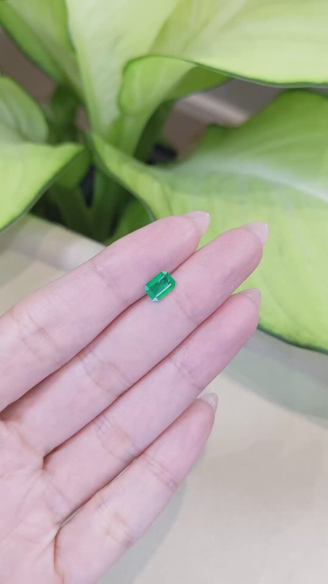 0.69 Ct. Emerald from Afghanistan Size Video