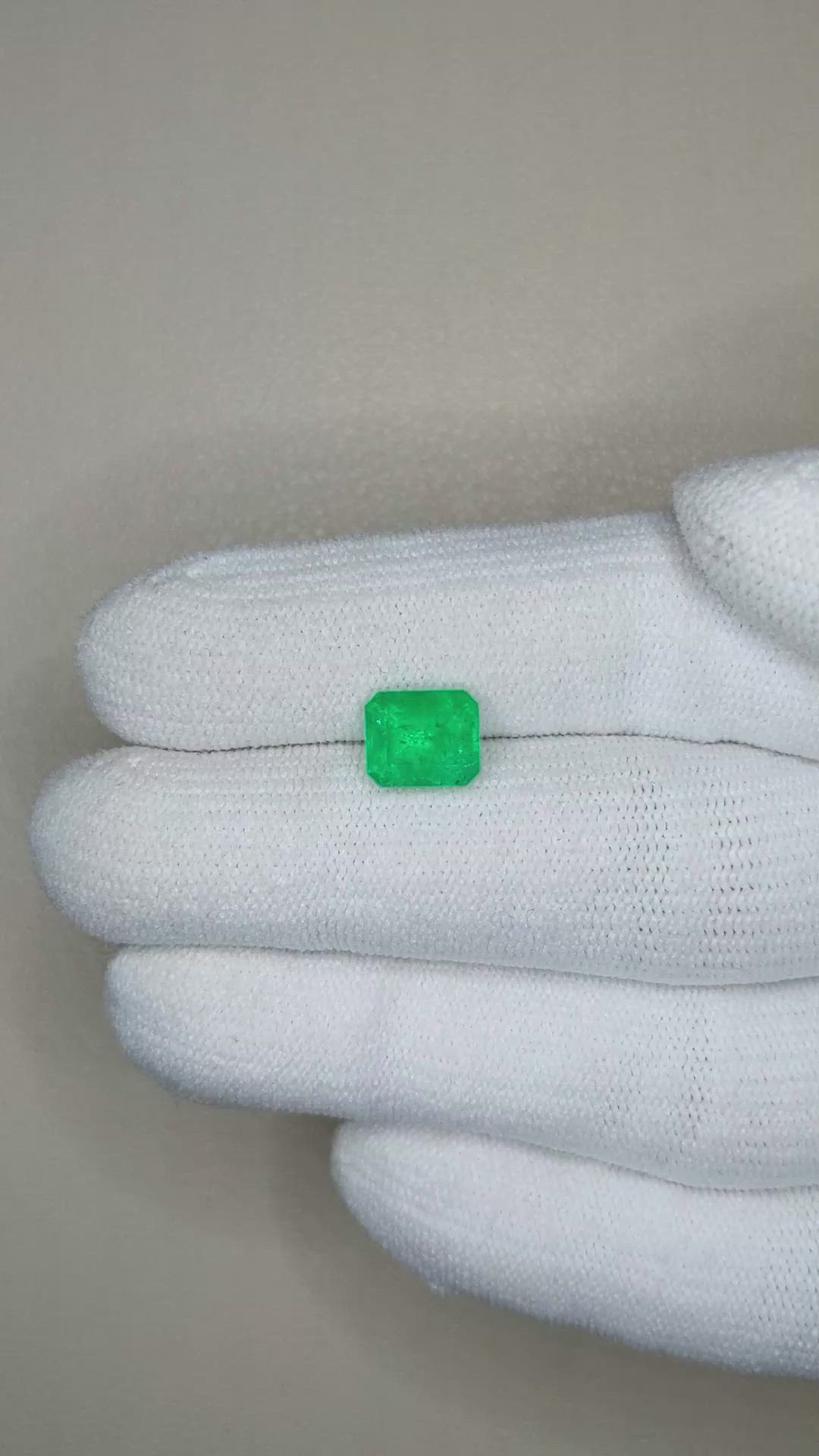 1.68 Ct. Emerald from Colombia Size Video