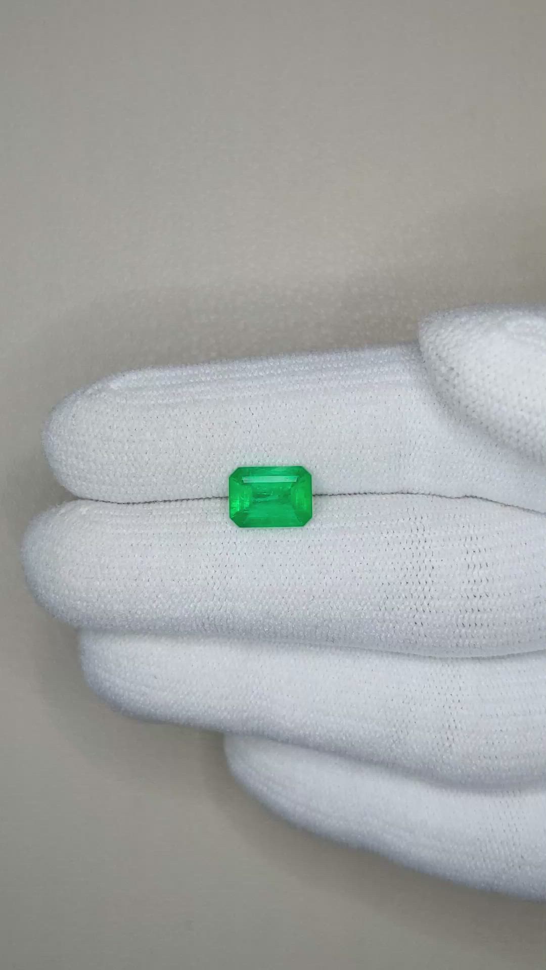 1.40 Ct. Emerald from Afghanistan Size Video