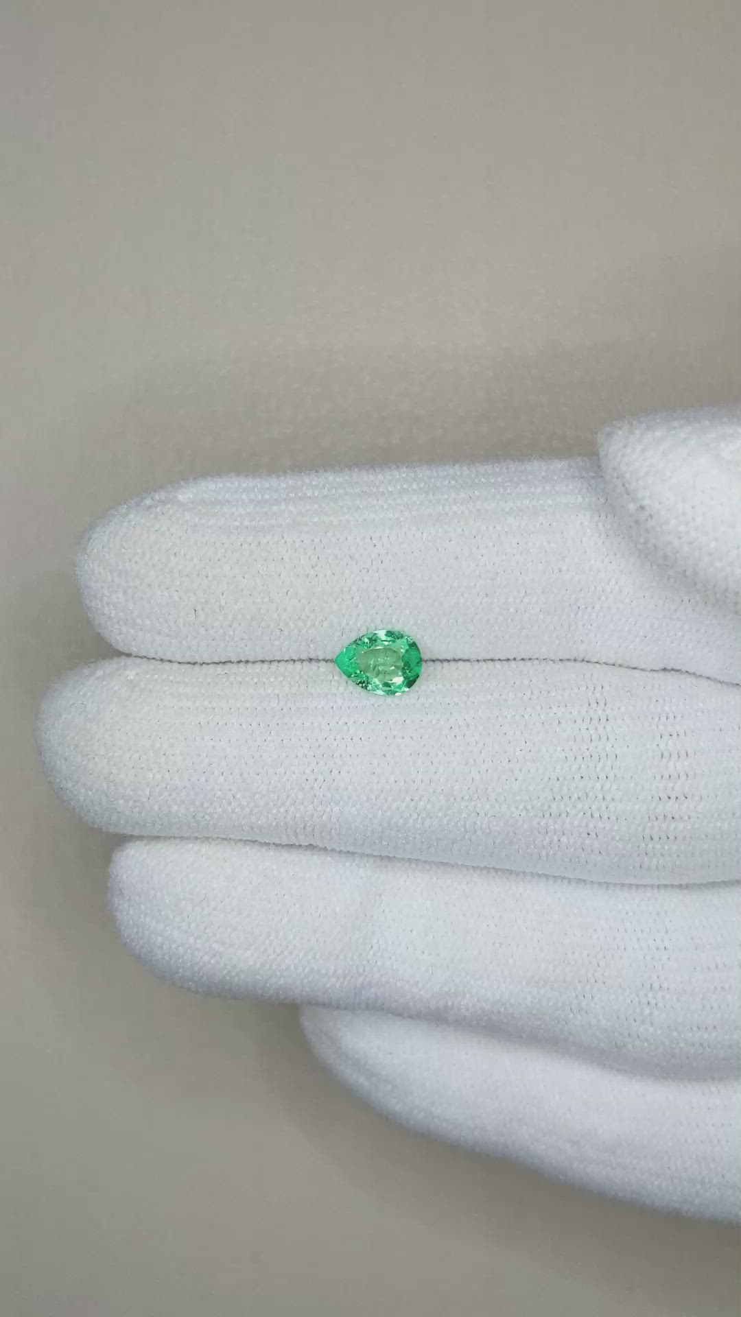 0.43 Ct. Emerald from Afghanistan Size Video