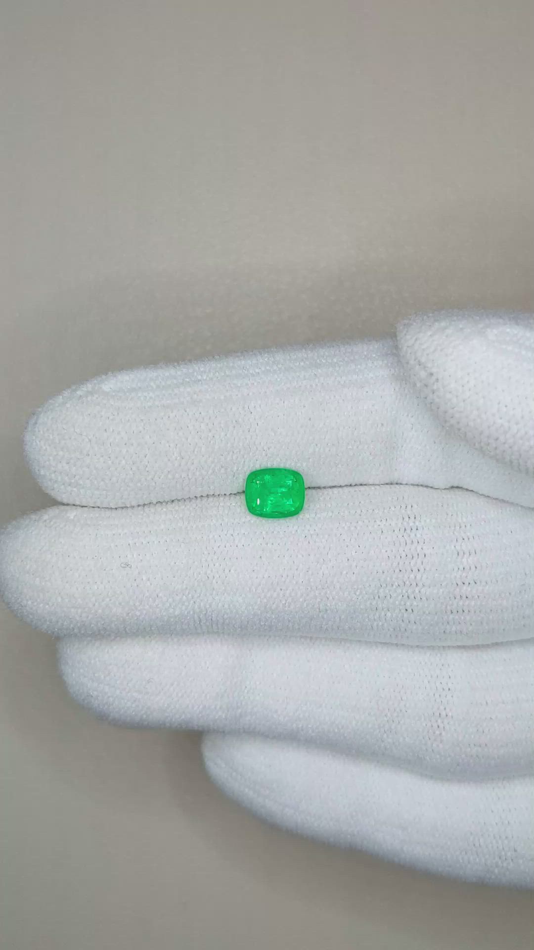 0.66 Ct. Emerald from Afghanistan Size Video