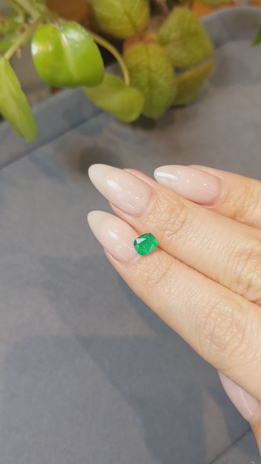 0.66 Ct. Emerald from Afghanistan Size Video
