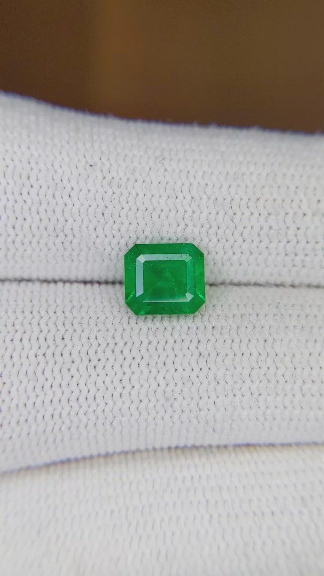 1.36 Ct. Emerald from Colombia Size Video