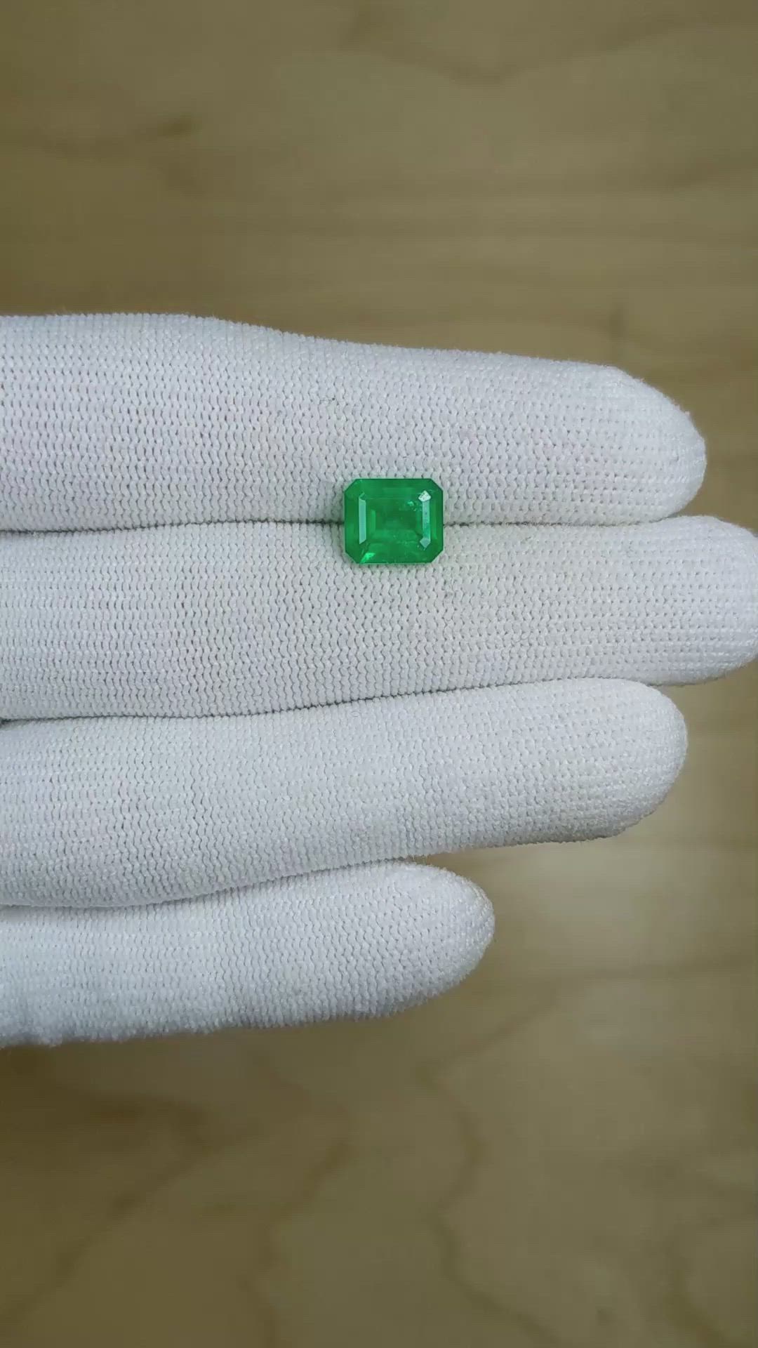 2.09 Ct. Emerald from Colombia Size Video