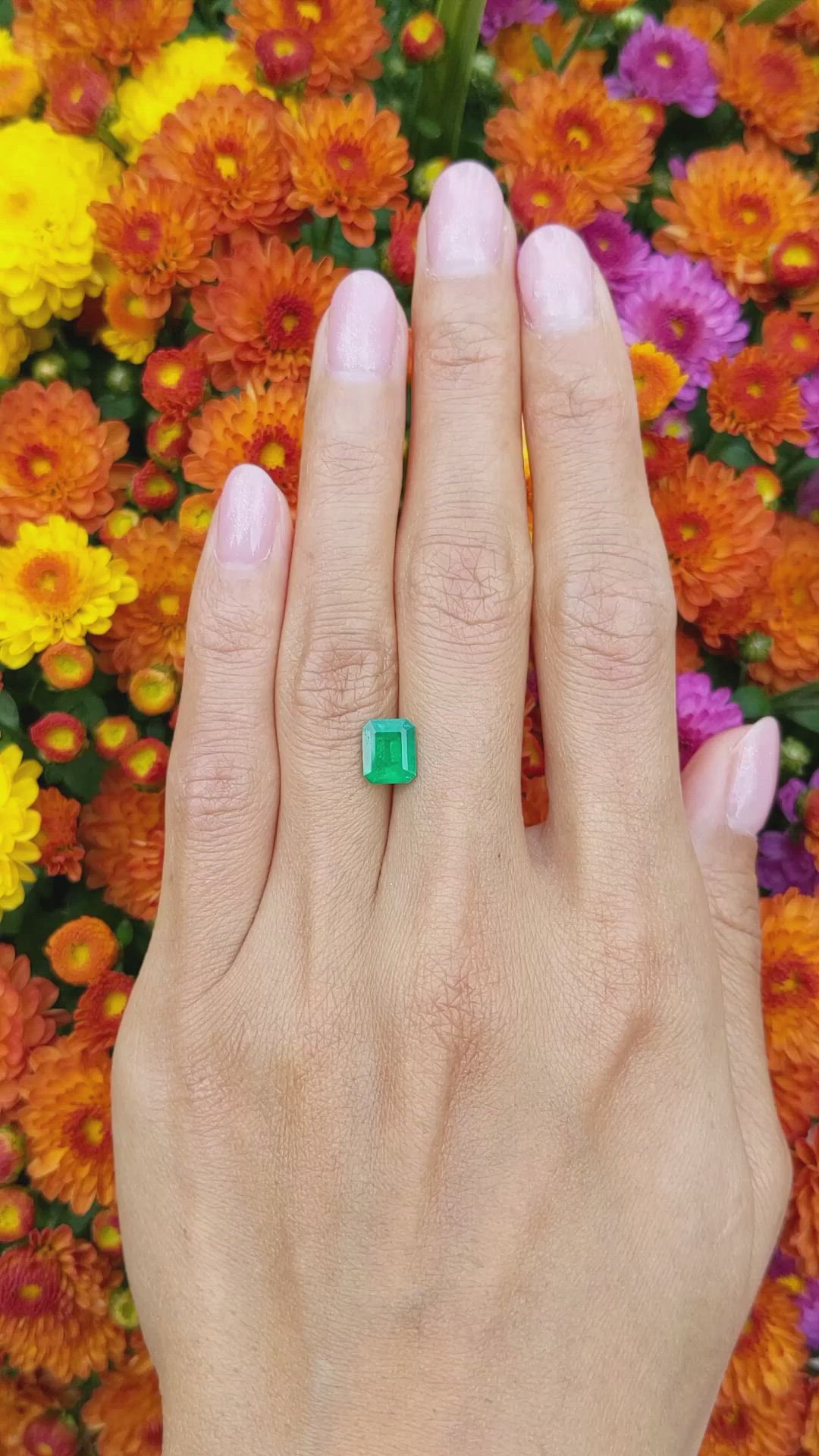 1.48 Ct. Emerald from Colombia Size Video
