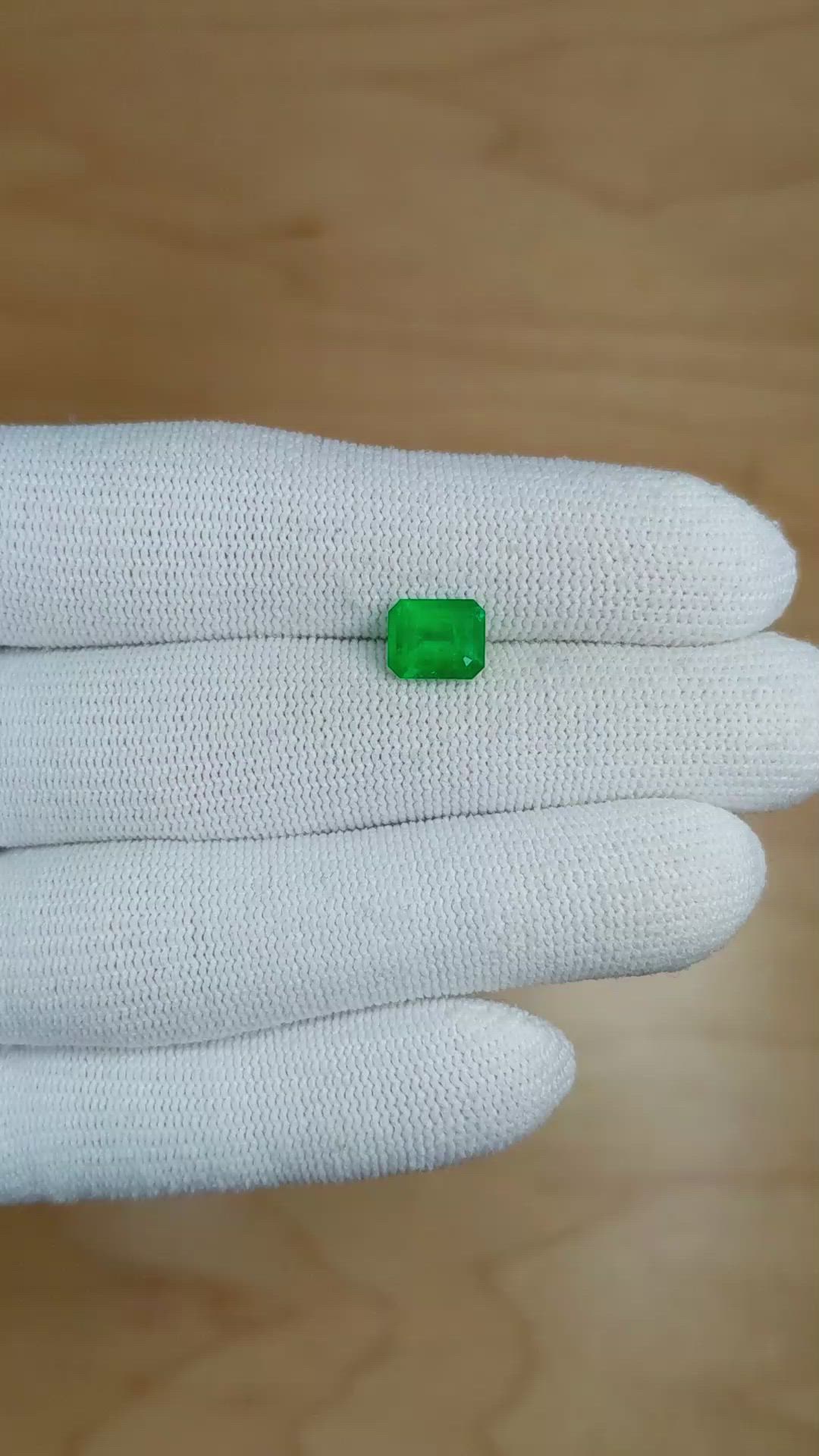 1.48 Ct. Emerald from Colombia Size Video