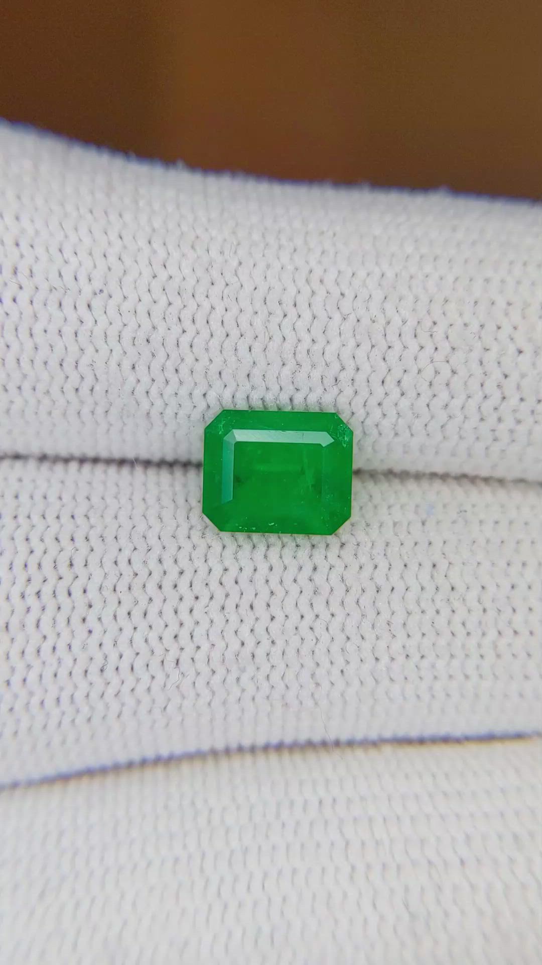 1.48 Ct. Emerald from Colombia Size Video
