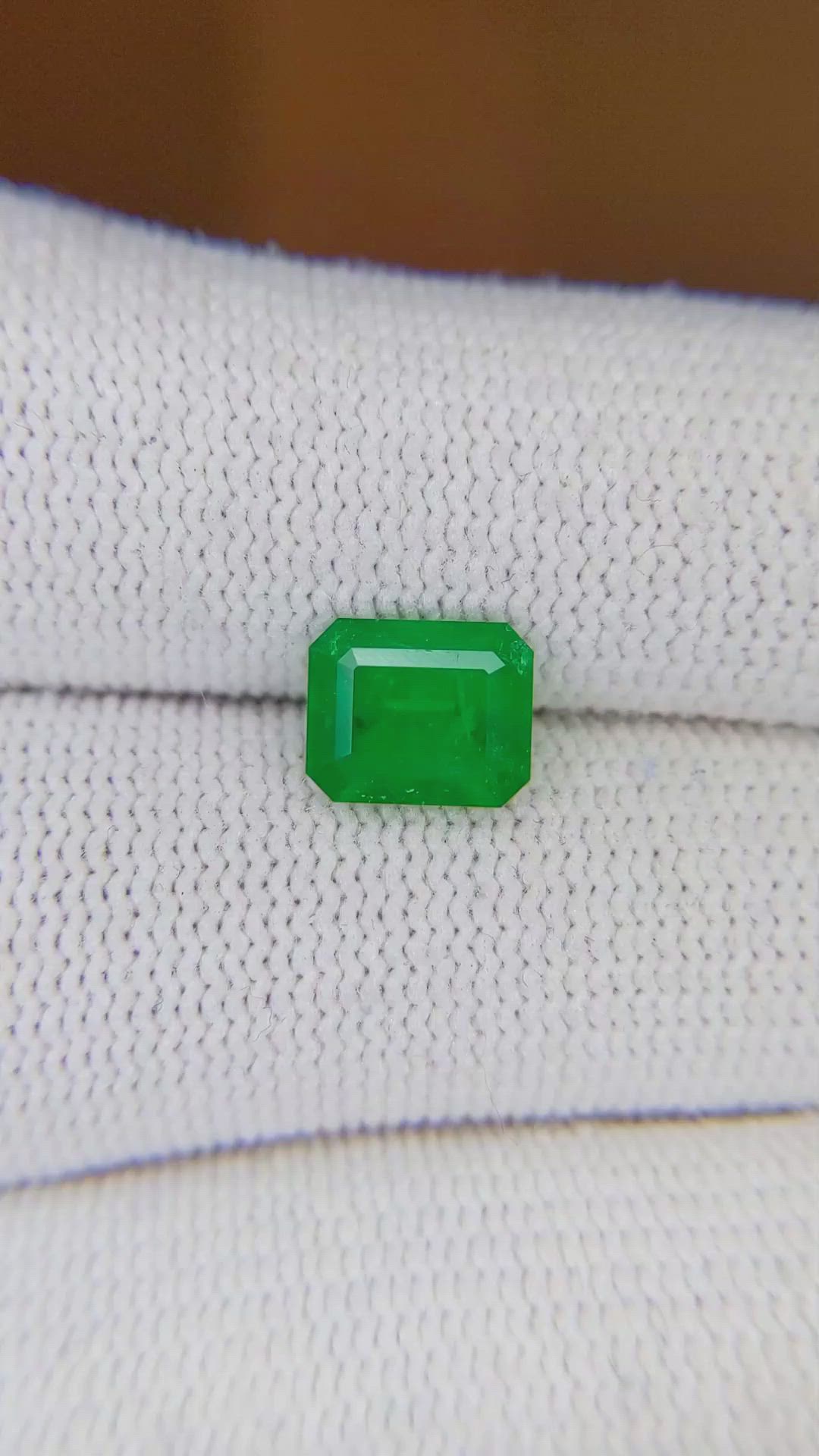 1.48 Ct. Emerald from Colombia Size Video