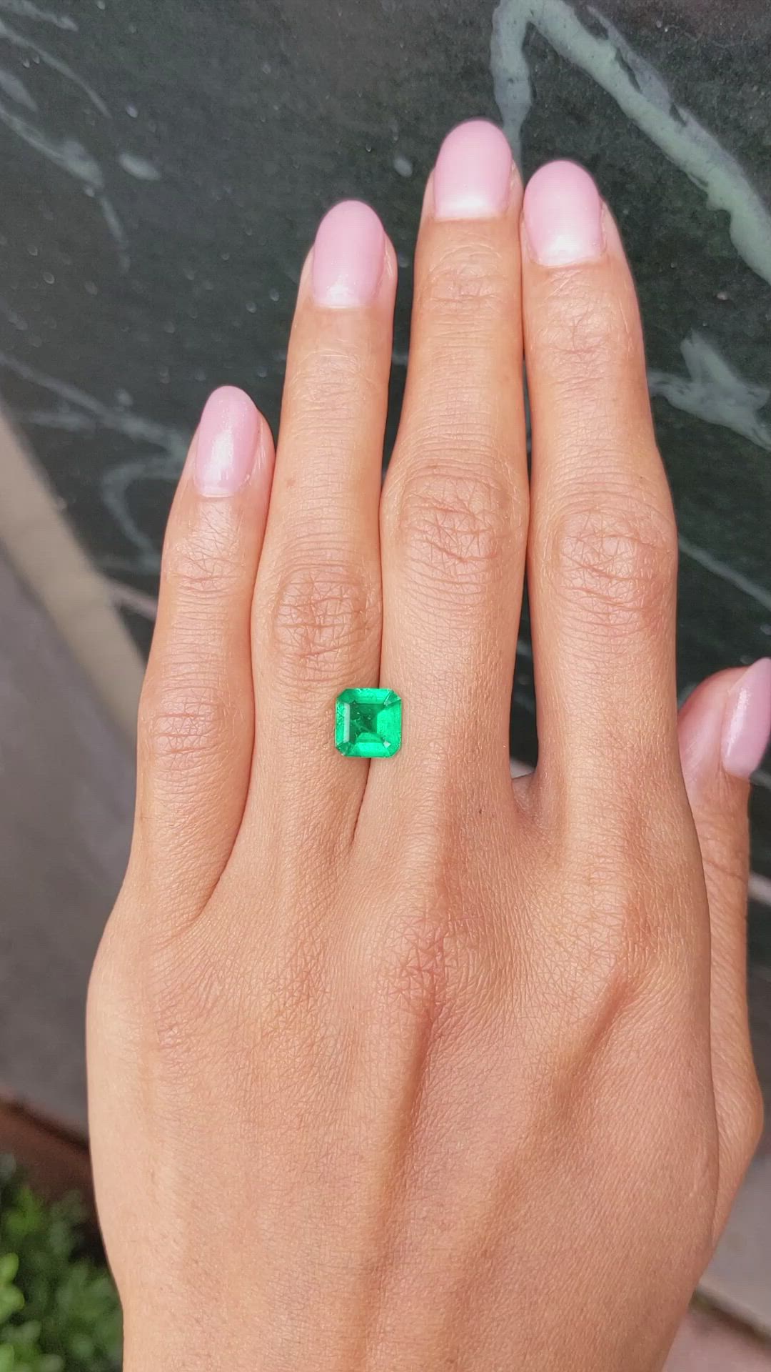 1.56 Ct. Emerald from Colombia Size Video