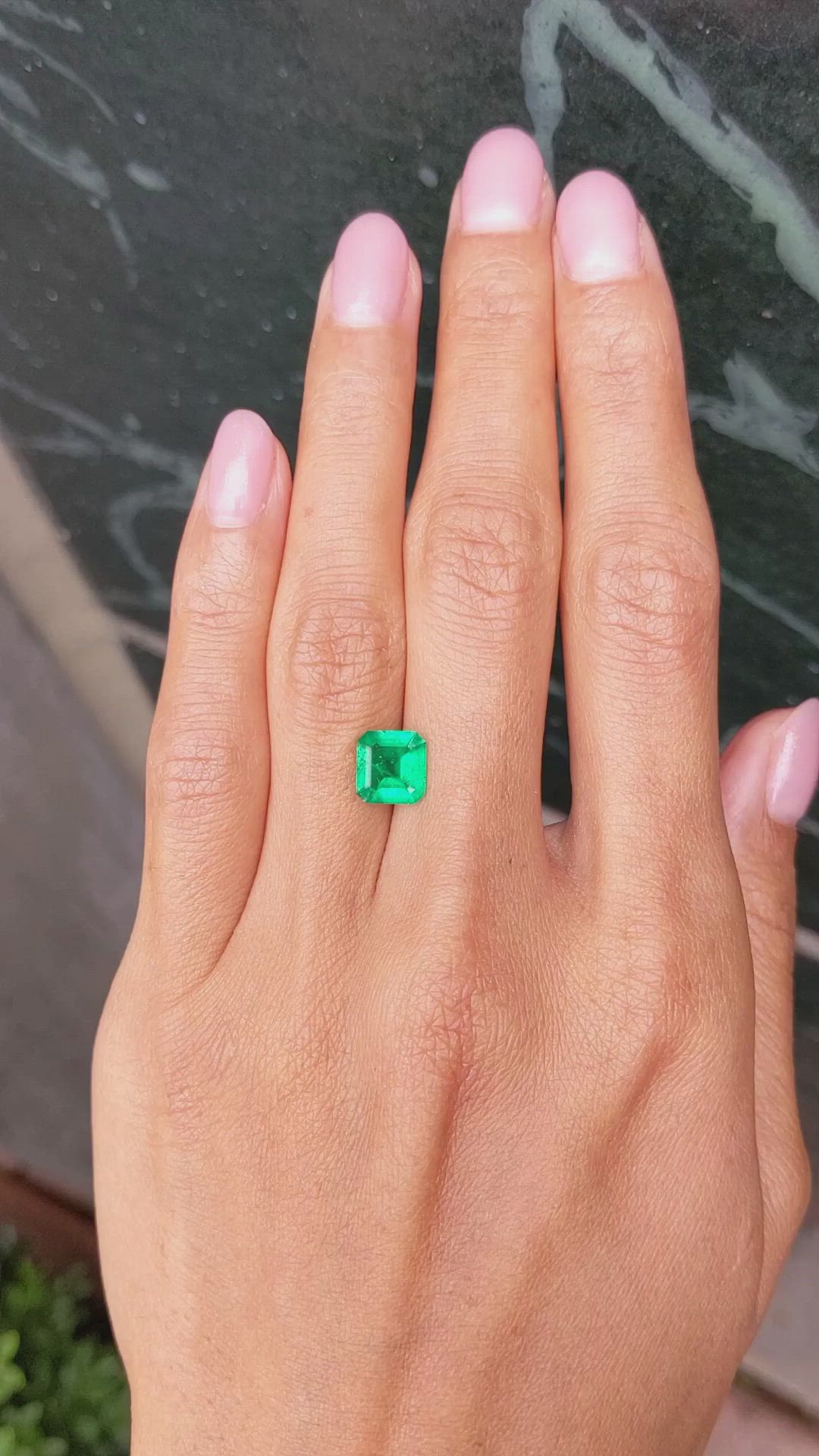 1.56 Ct. Emerald from Colombia Size Video