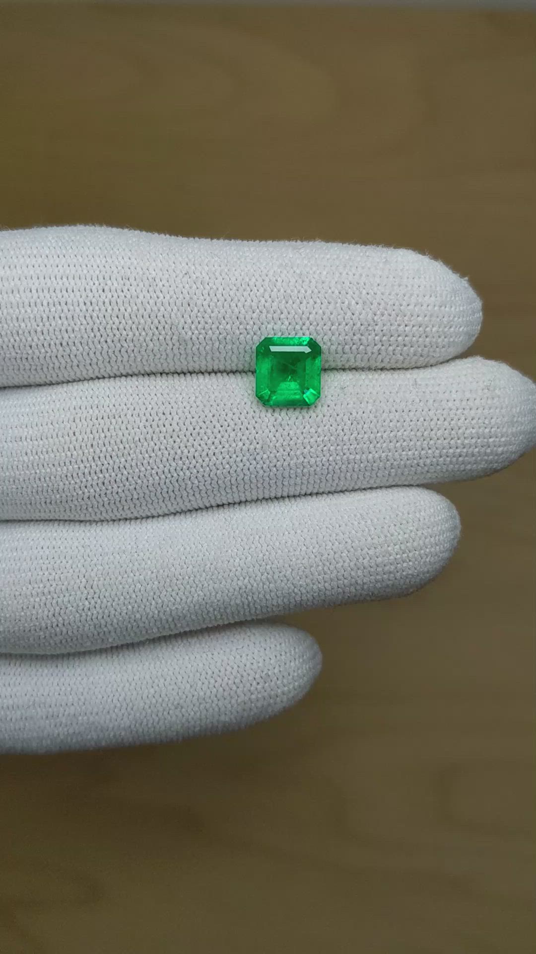 1.56 Ct. Emerald from Colombia Size Video