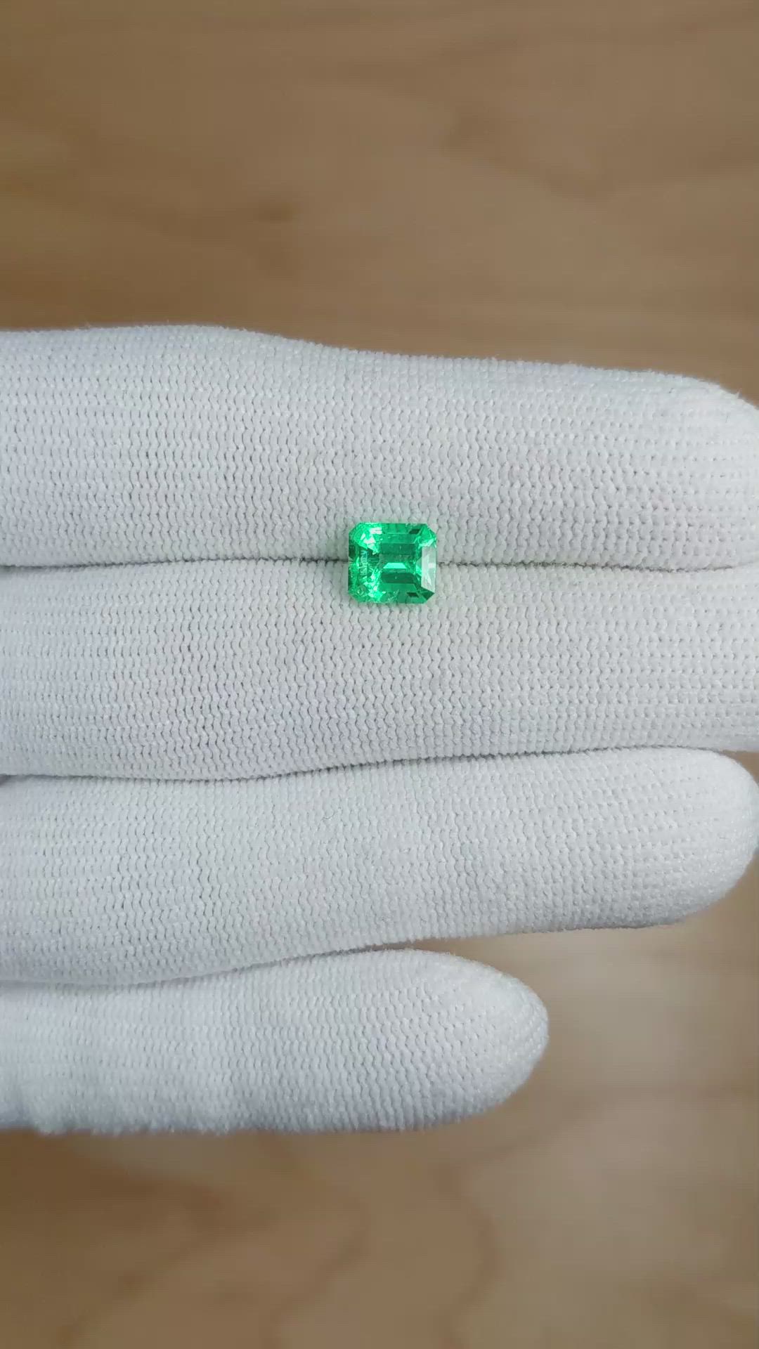 1.13 Ct. Emerald from Colombia Size Video