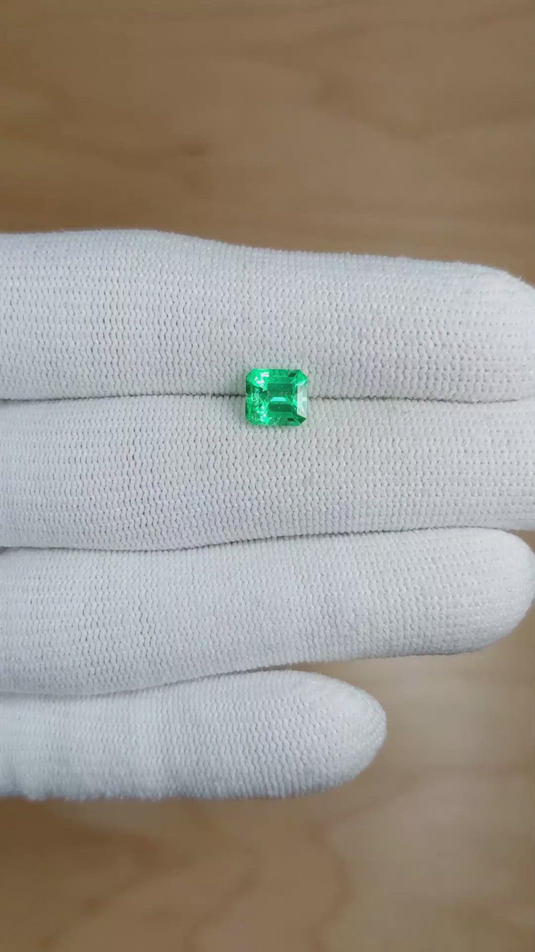 1.13 Ct. Emerald from Colombia Size Video