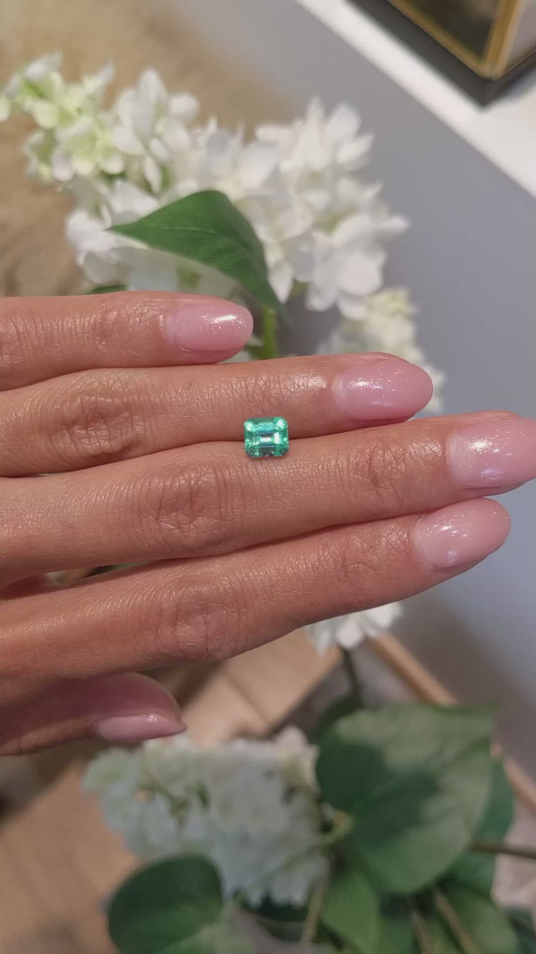1.13 Ct. Emerald from Colombia Size Video