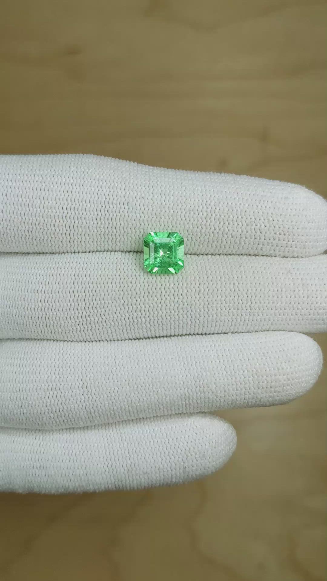 1.58 Ct. Emerald from Colombia Size Video