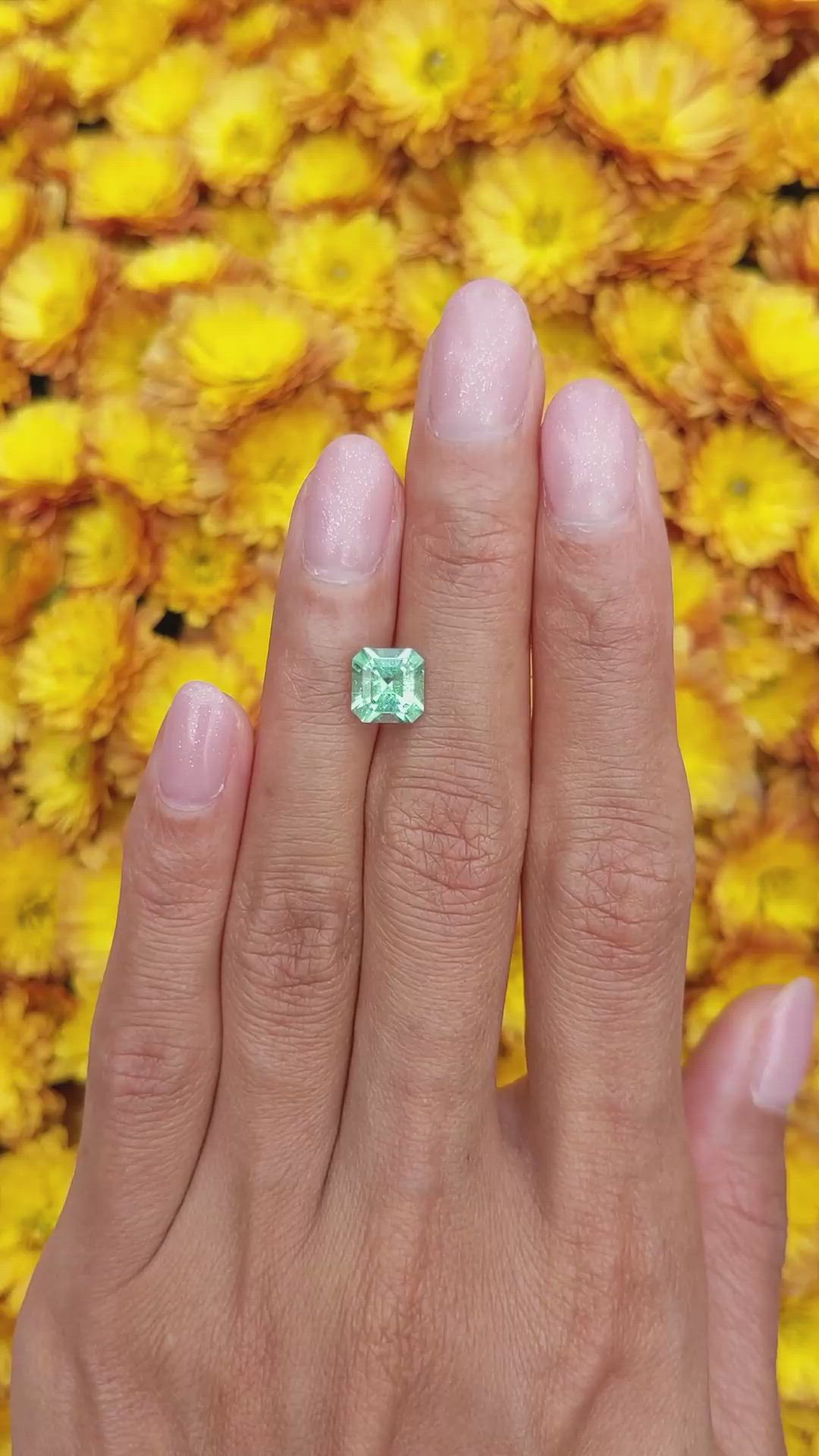 1.58 Ct. Emerald from Colombia Size Video