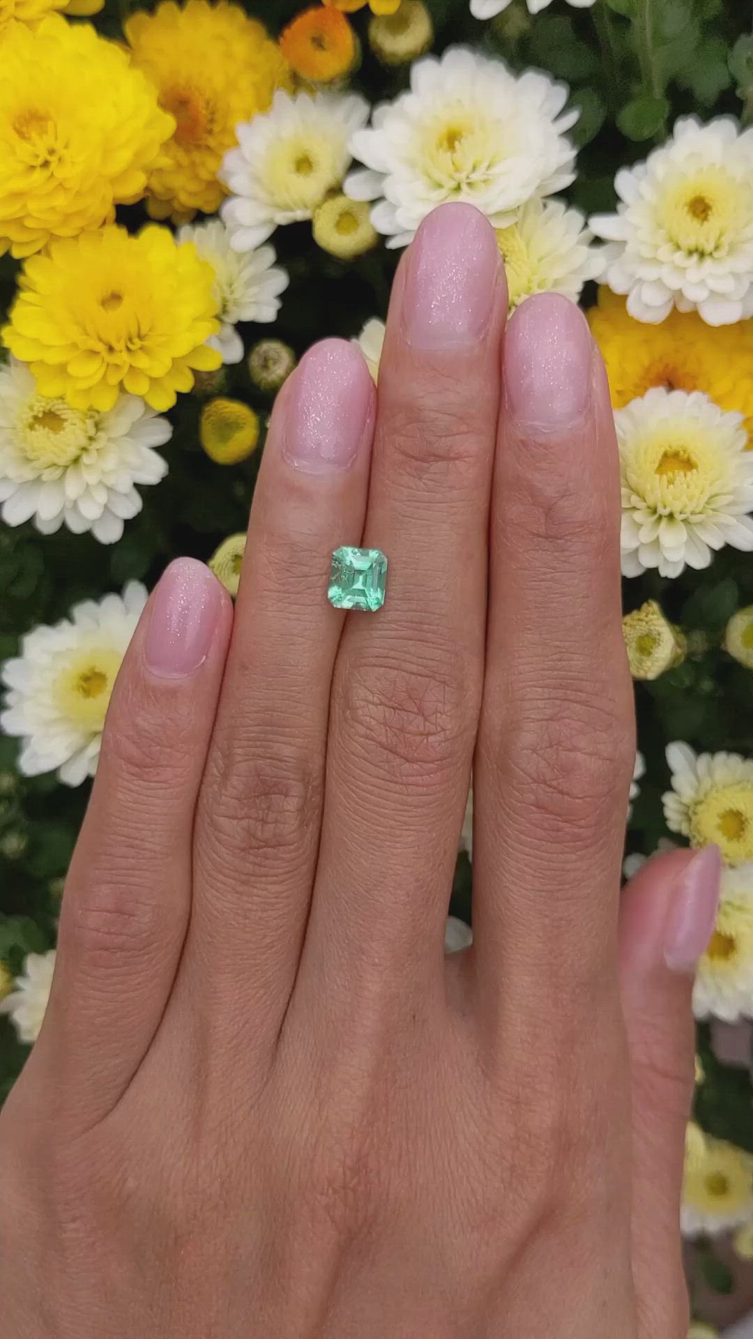 1.10 Ct. Emerald from Colombia Size Video