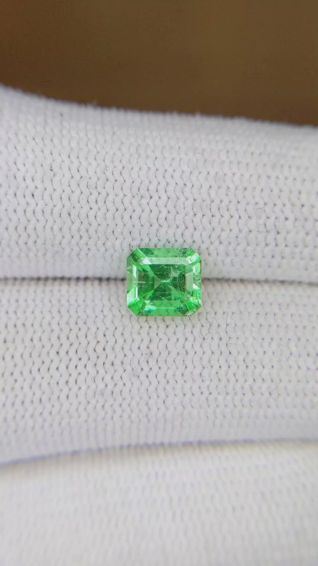1.10 Ct. Emerald from Colombia Size Video
