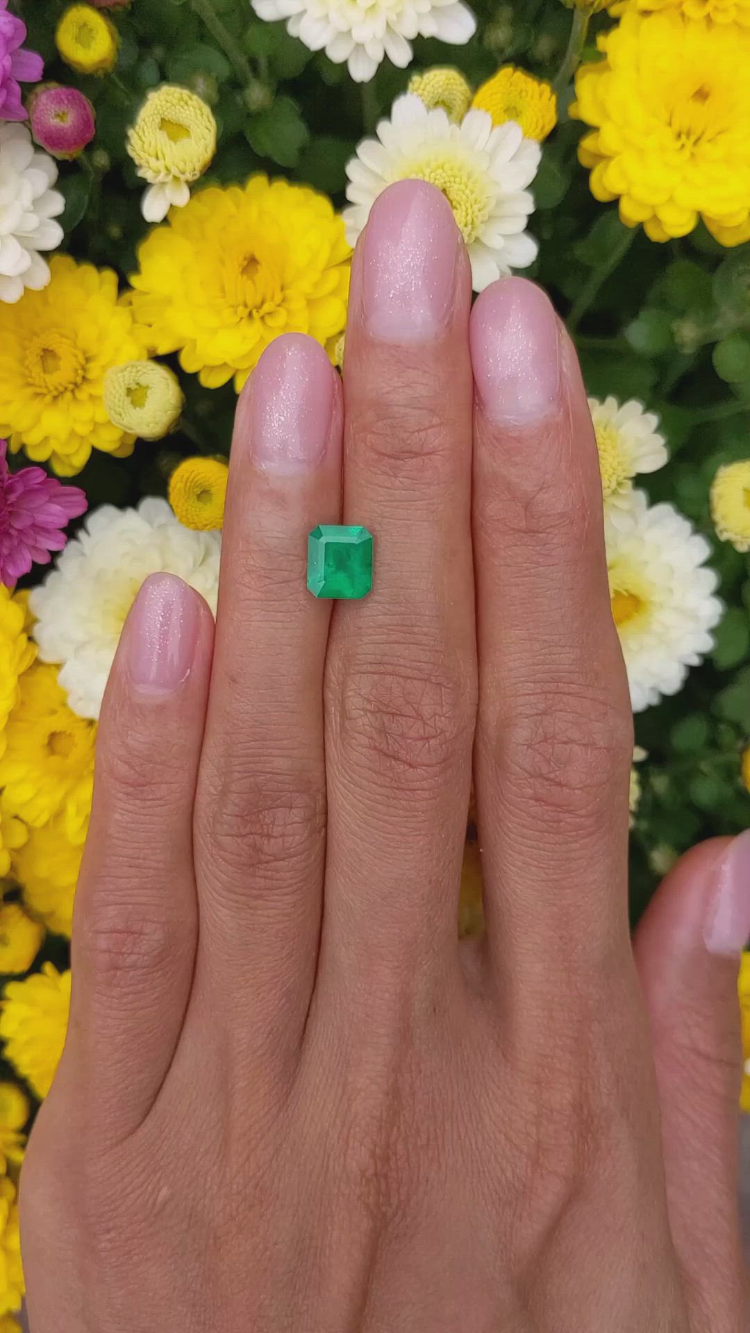 1.52 Ct. Emerald from Colombia Size Video