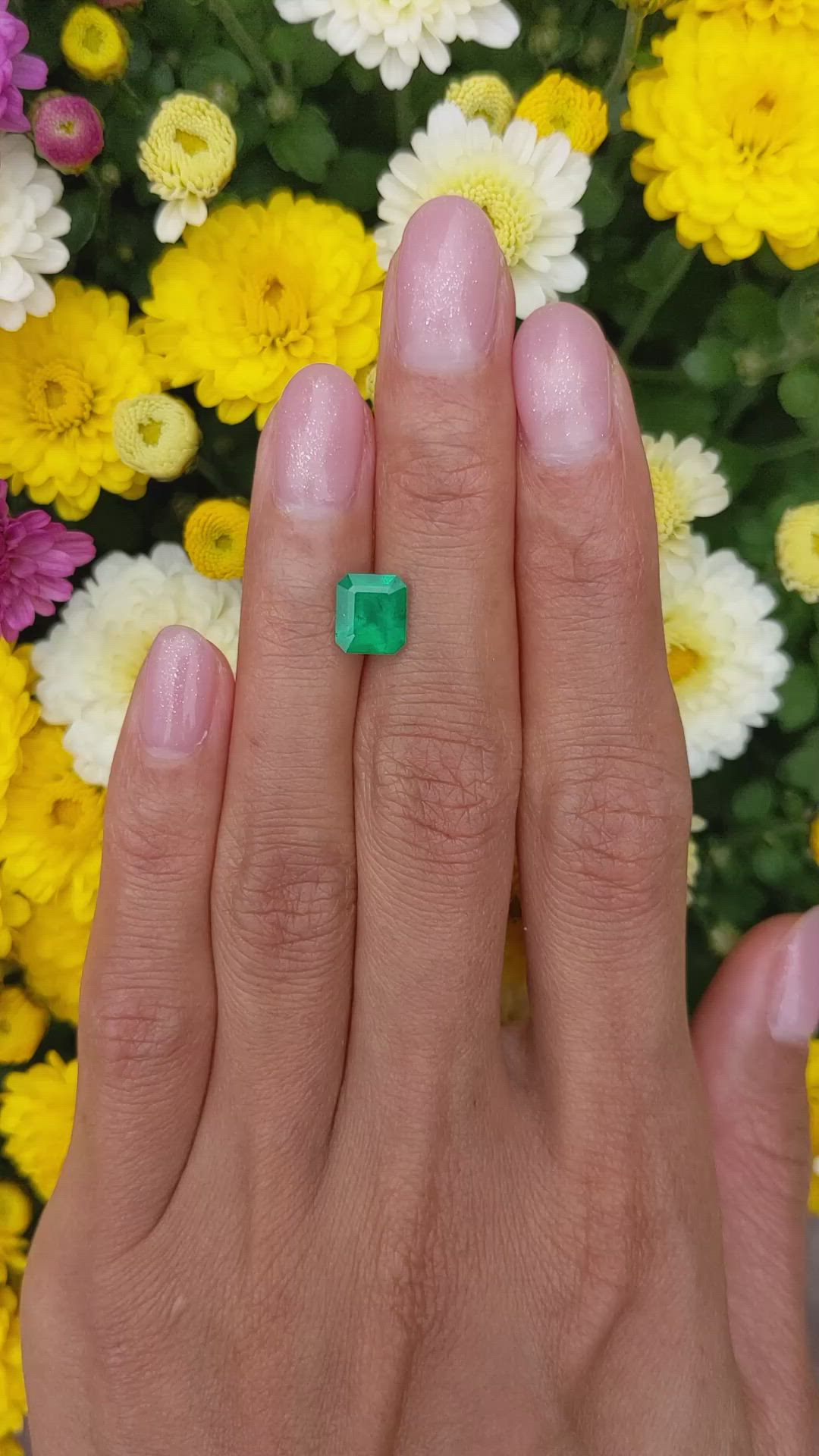 1.52 Ct. Emerald from Colombia Size Video
