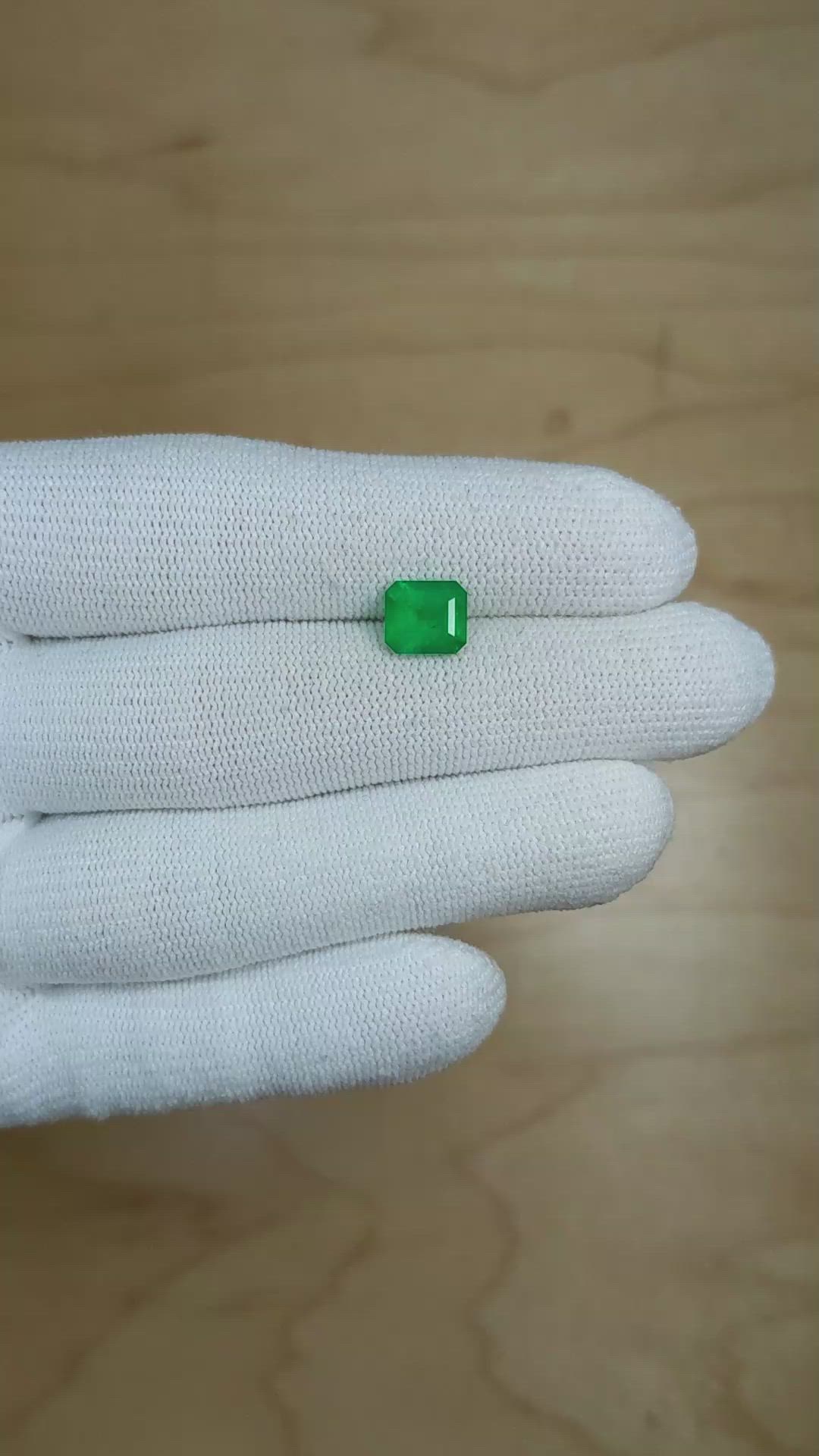 1.52 Ct. Emerald from Colombia Size Video