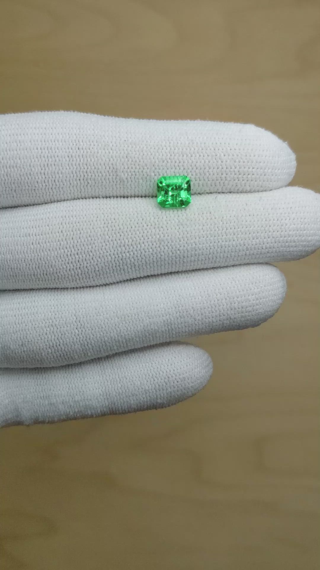 1.12 Ct. Emerald from Colombia Size Video